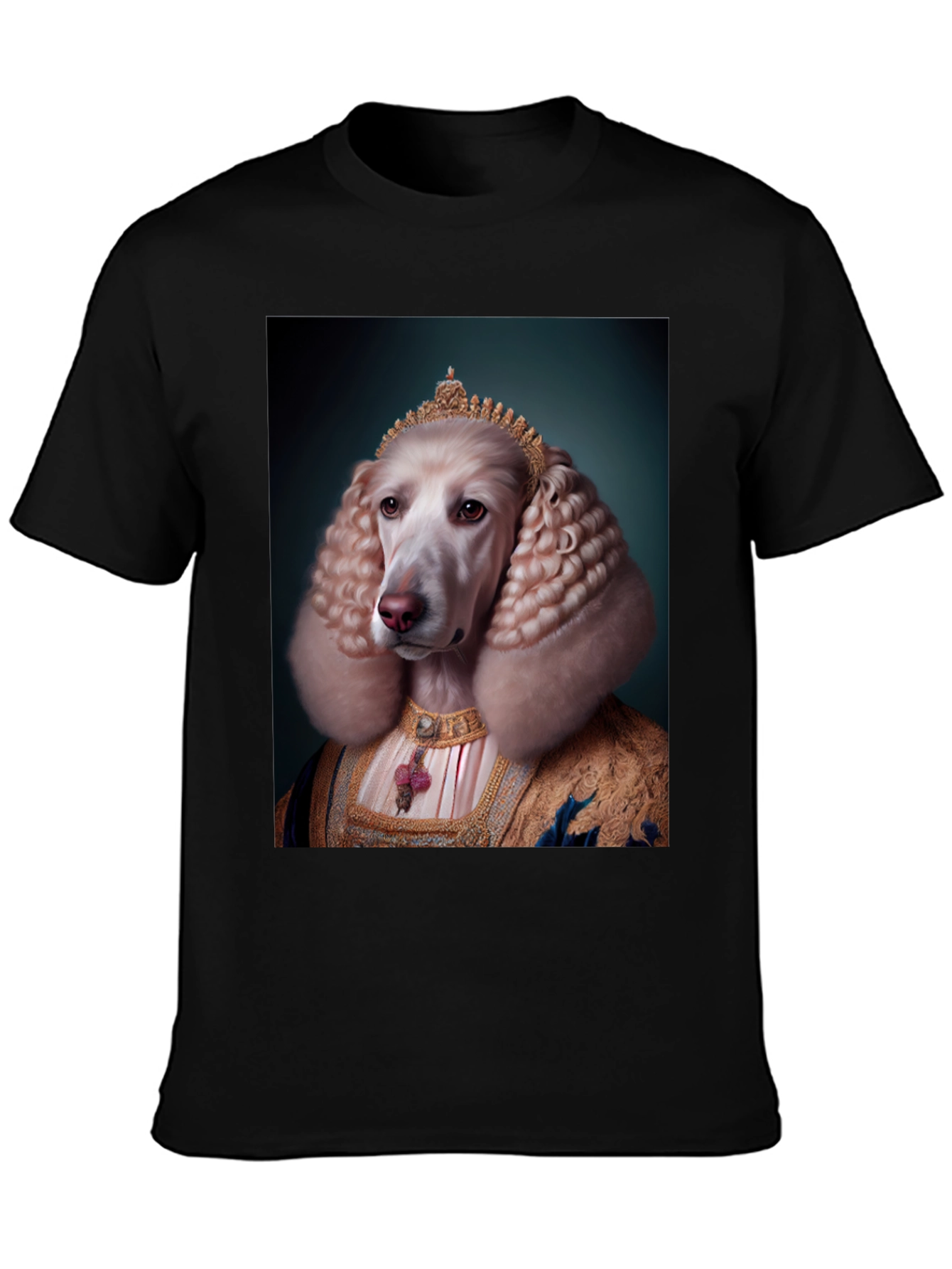Royal Dog Portrait T-Shirt - Unique Apparel