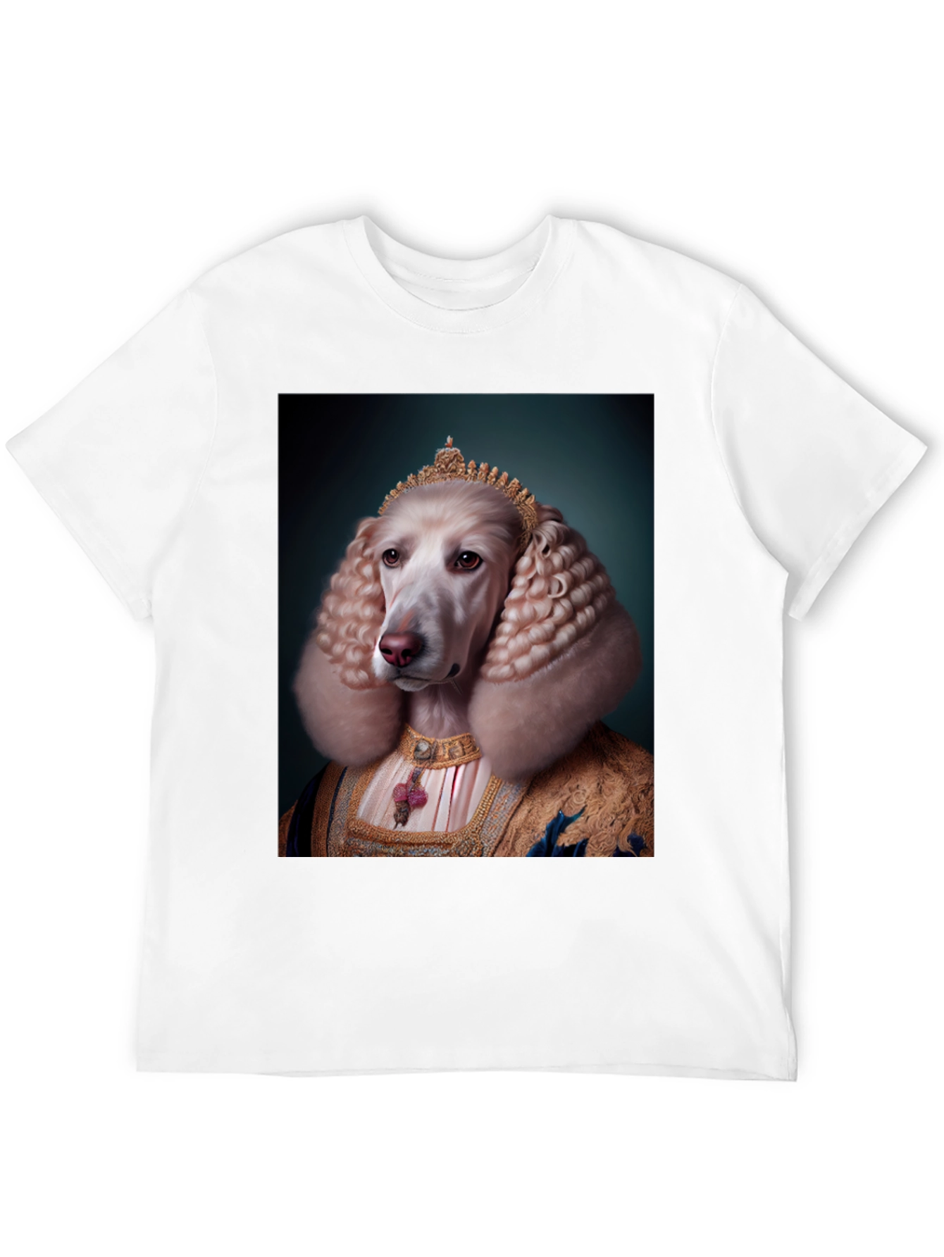 Royal Dog Portrait T-Shirt - Unique Apparel