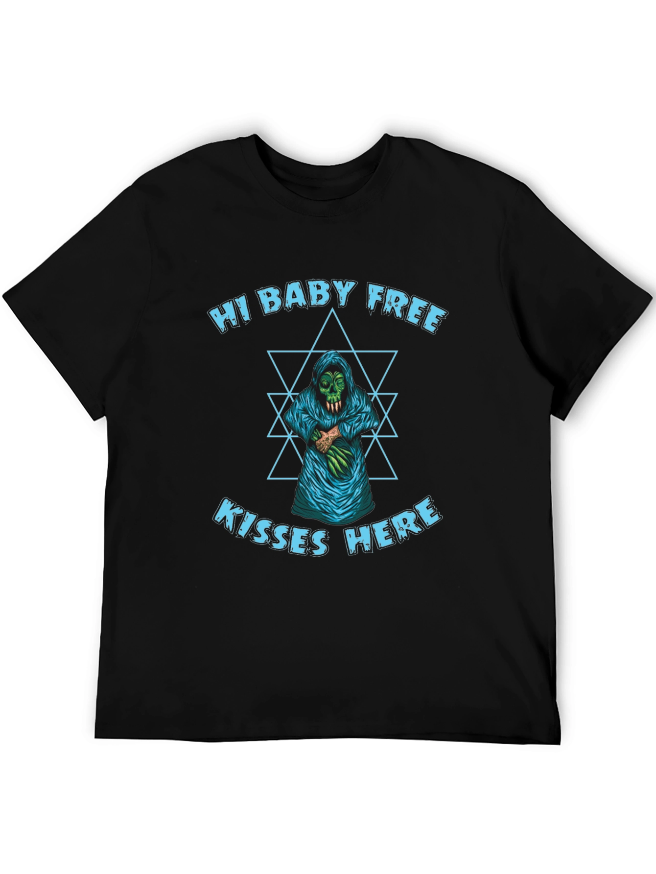 Hi Baby Free Kisses Here Graphic Tee