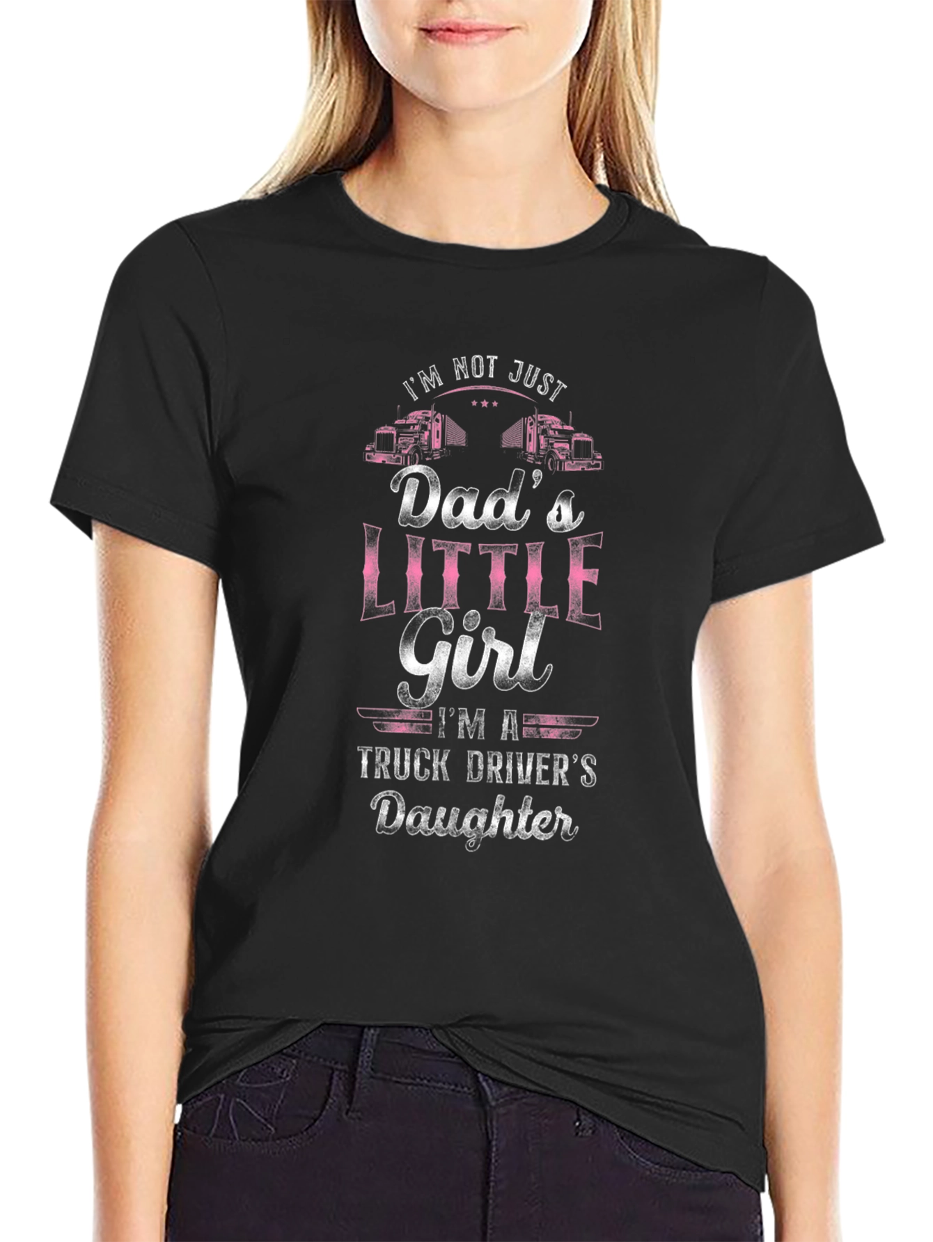 Trucker Dads Little Girl T-Shirt
