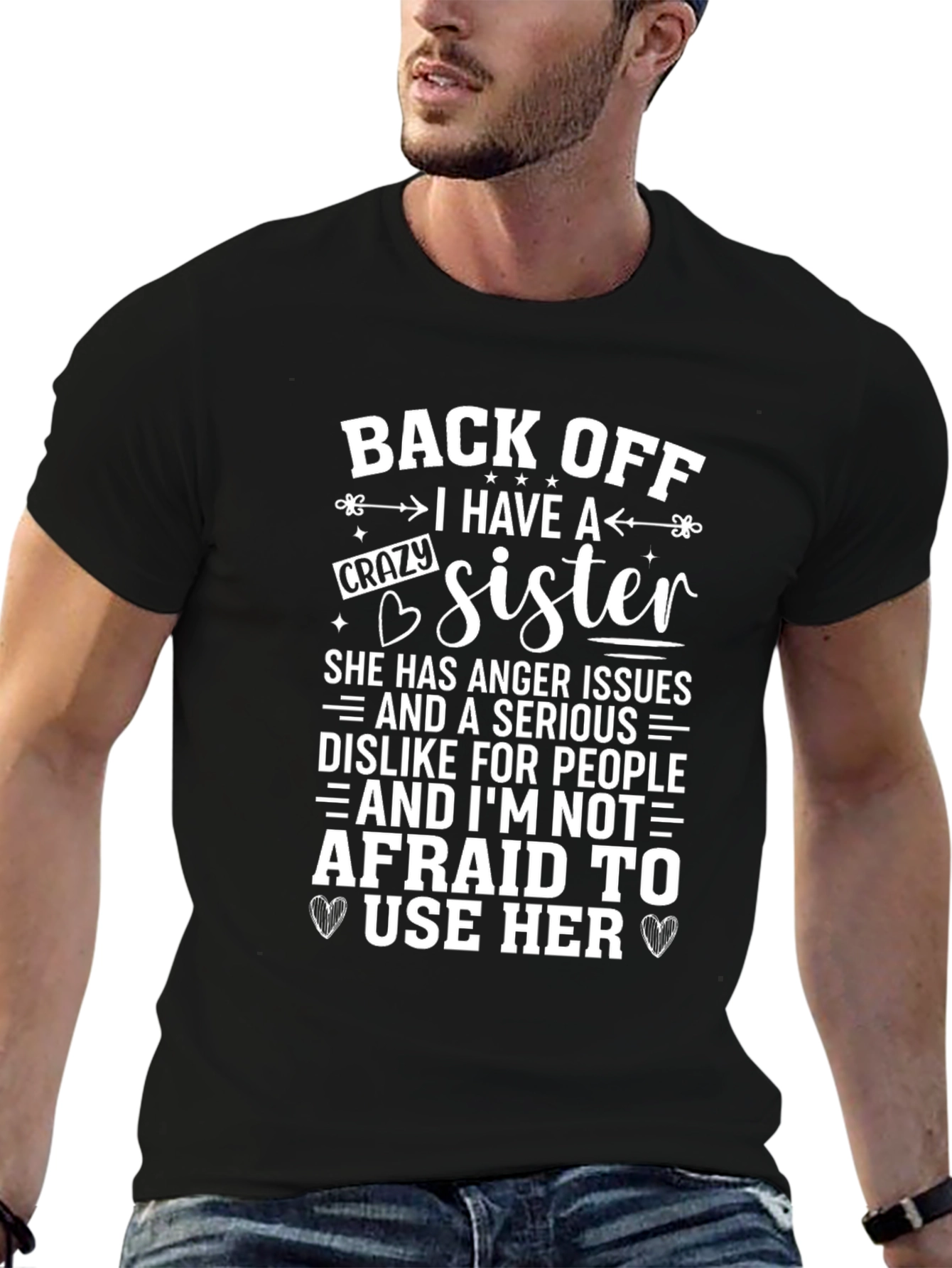 Back Off Crazy Sister Graphic Tee