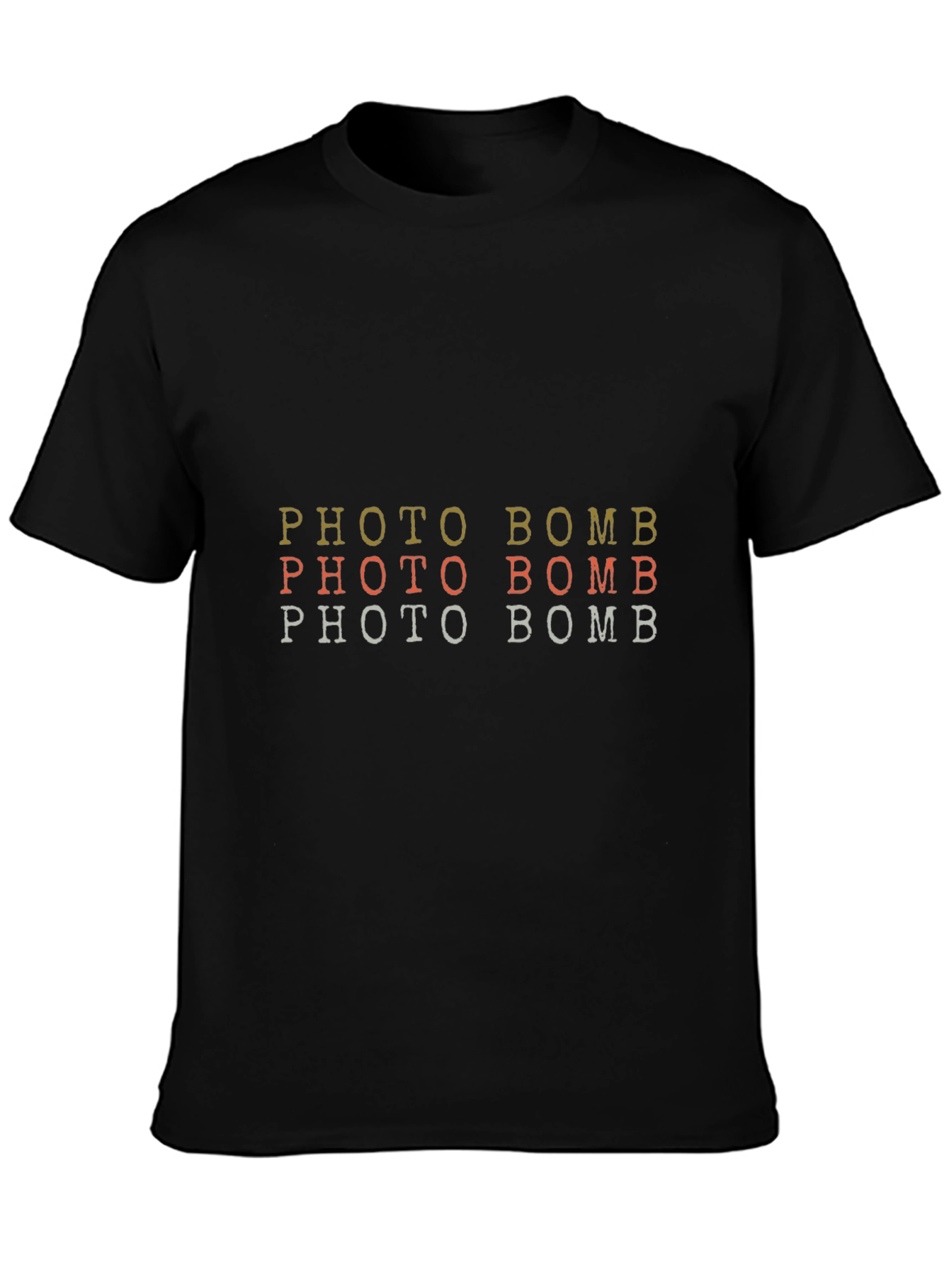 Photo Bomb T-Shirt - Mens Black Tee
