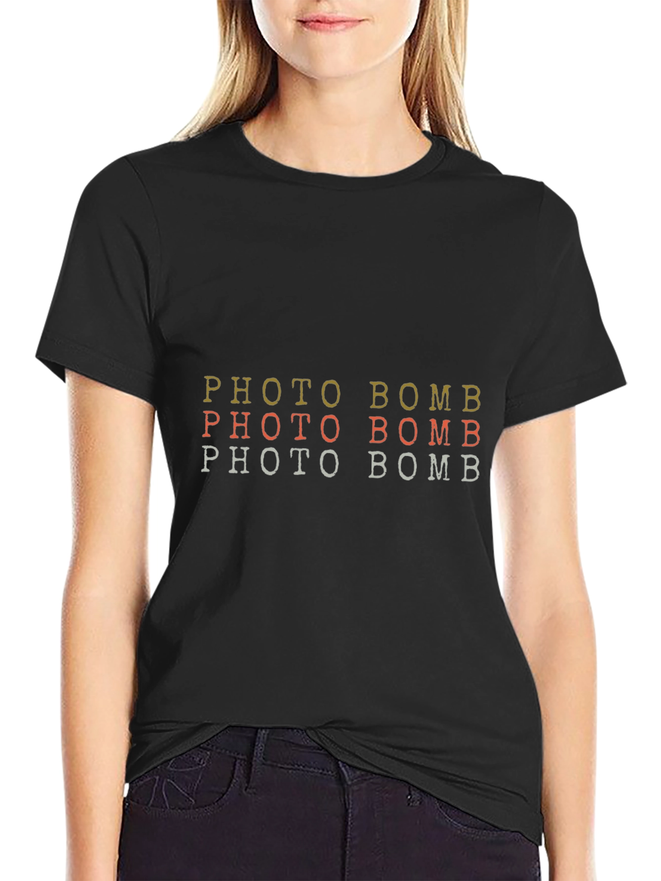 Photo Bomb T-Shirt - Mens Black Tee