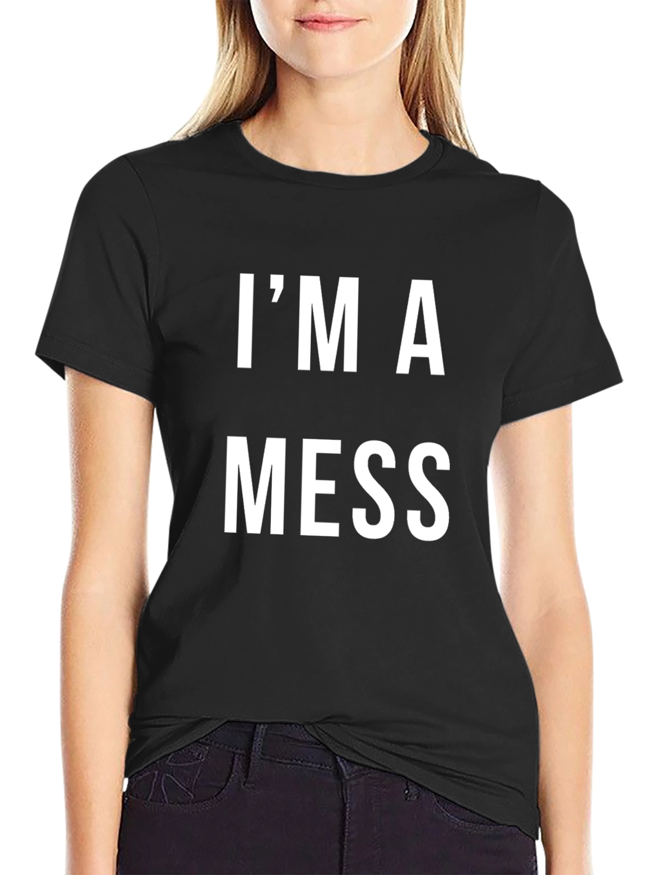 Im A Mess Graphic T-Shirt - Casual Style
