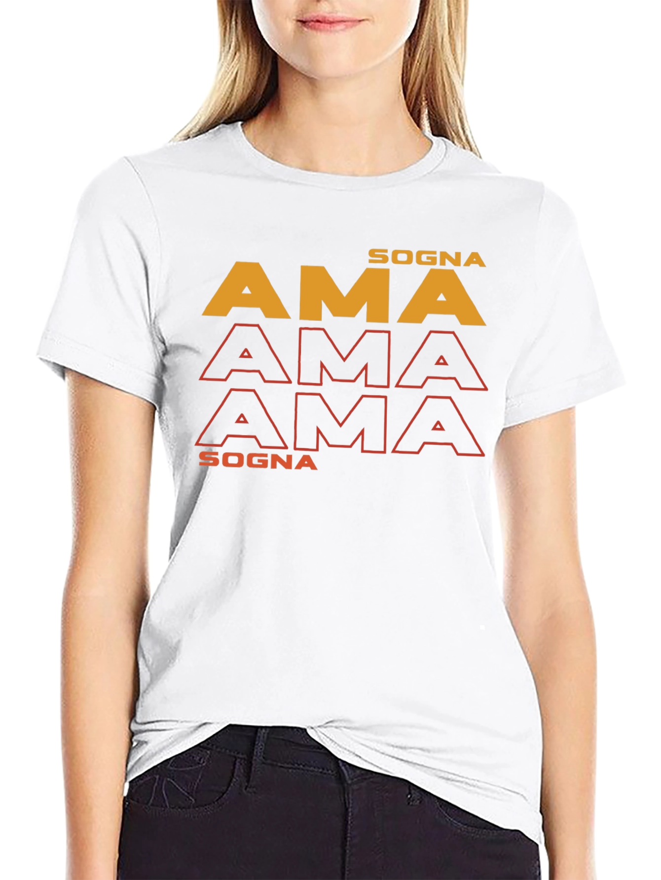 Sogna AMA T-Shirt - Trendy Graphic Tee