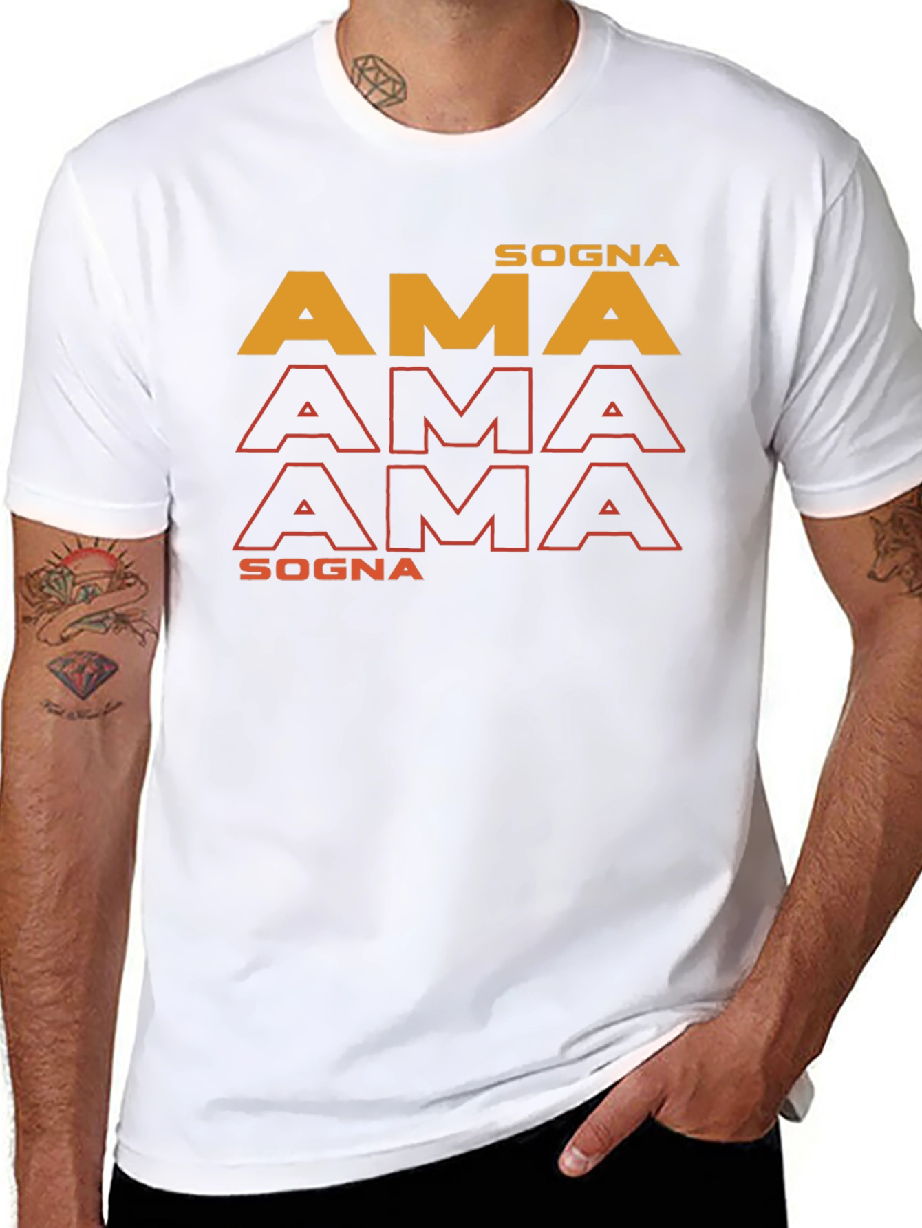 Sogna AMA T-Shirt - Trendy Graphic Tee