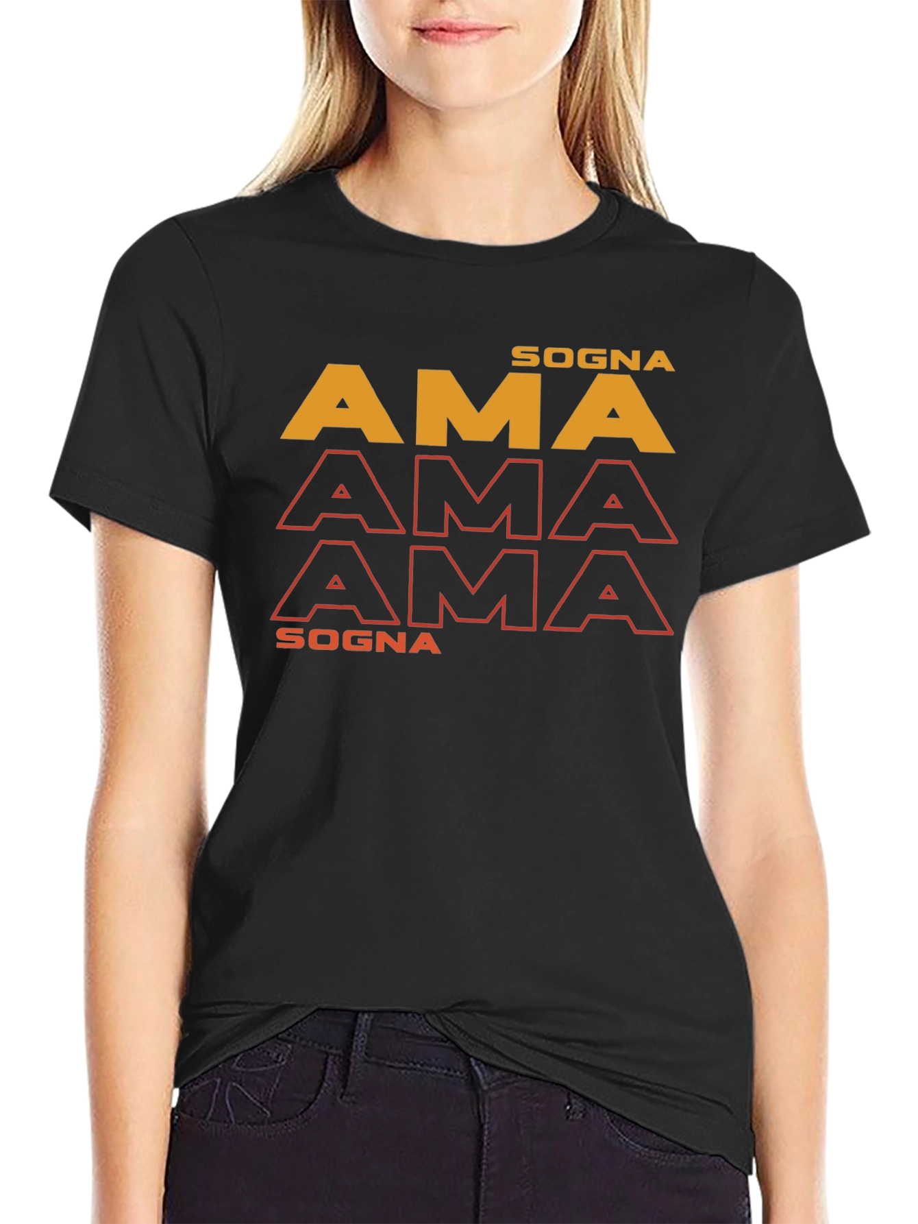 Sogna AMA T-Shirt - Trendy Graphic Tee