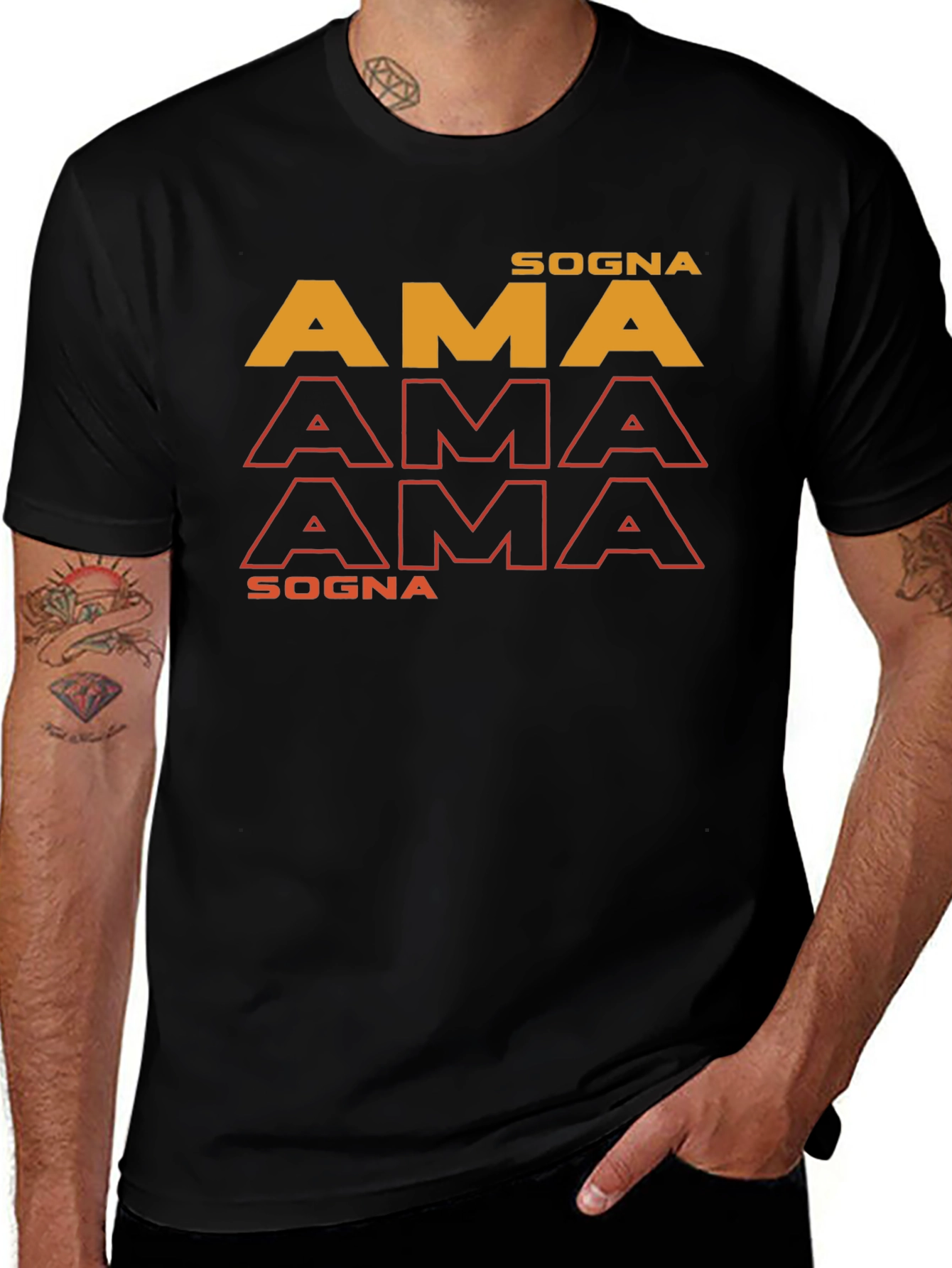 Sogna AMA T-Shirt - Trendy Graphic Tee
