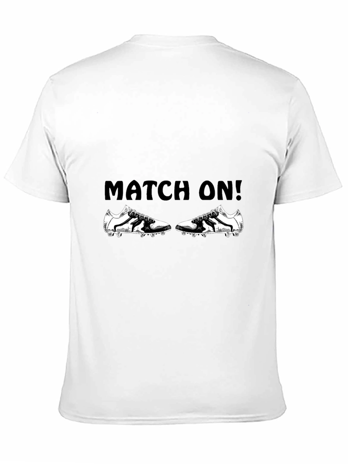 Match On! Black Graphic T-Shirt
