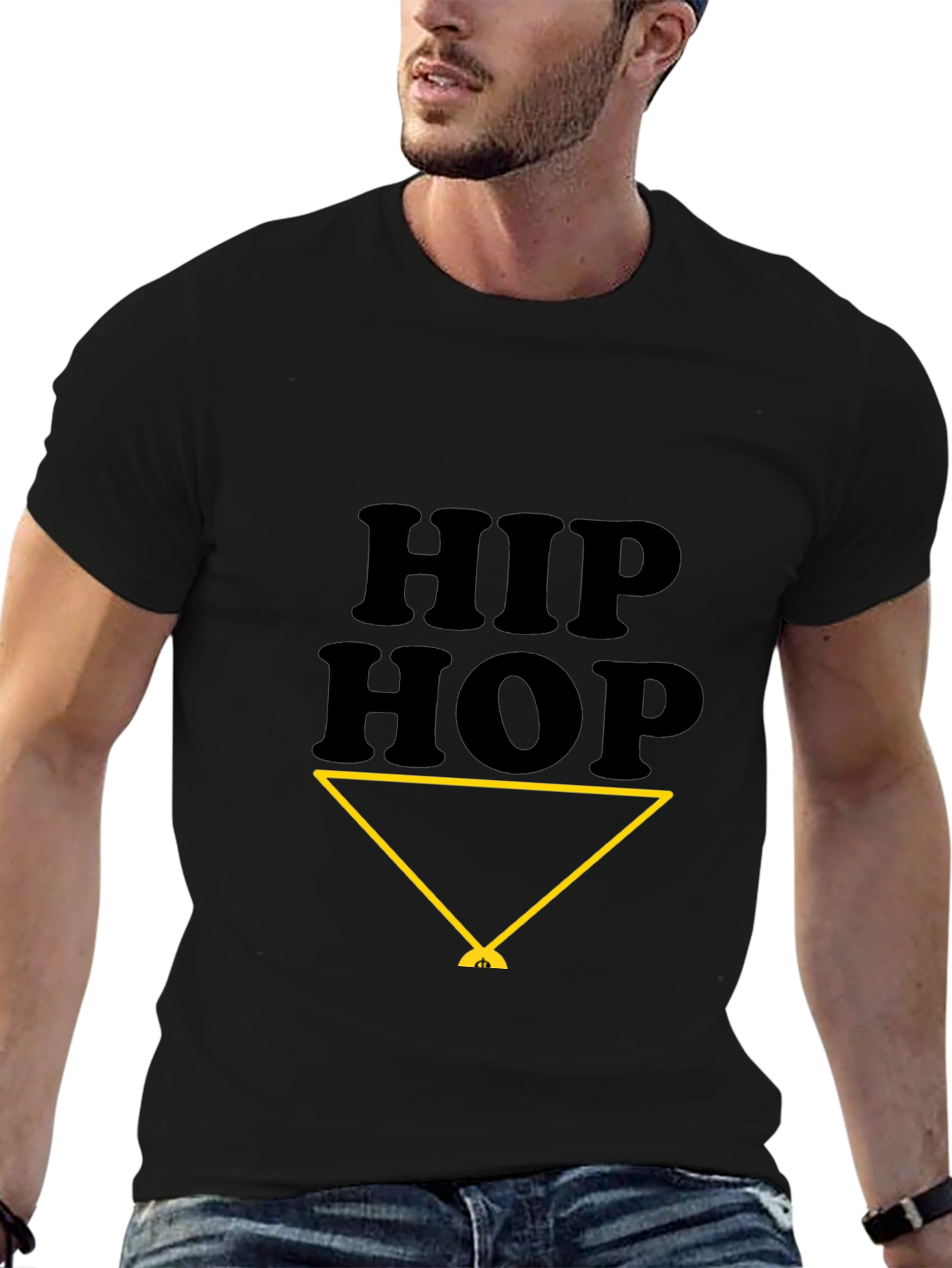 Hip Hop Graphic Black T-Shirt