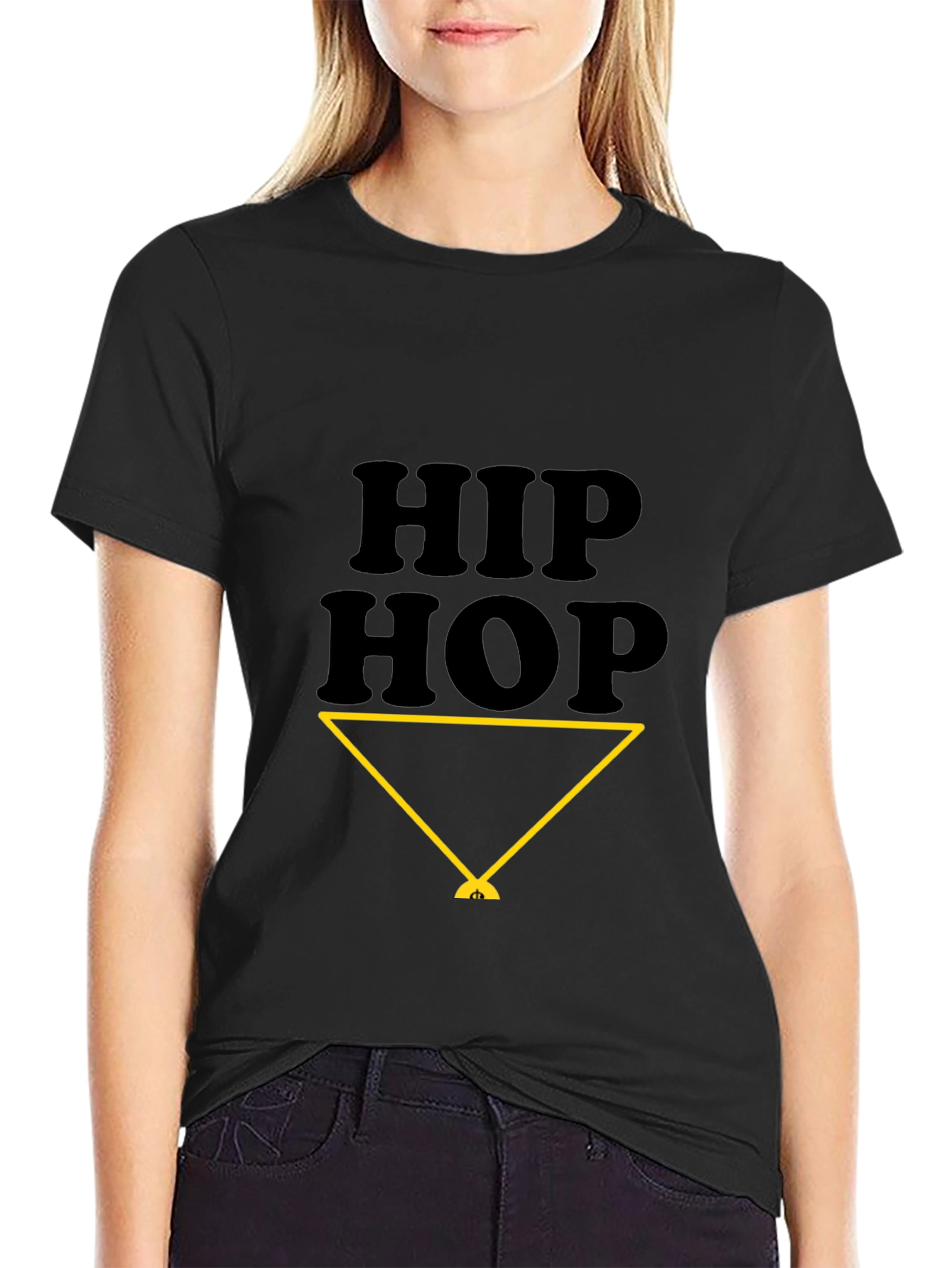 Hip Hop Graphic Black T-Shirt