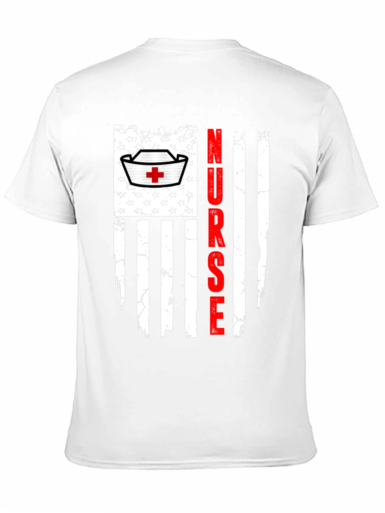 Nurse American Flag Graphic T-Shirt