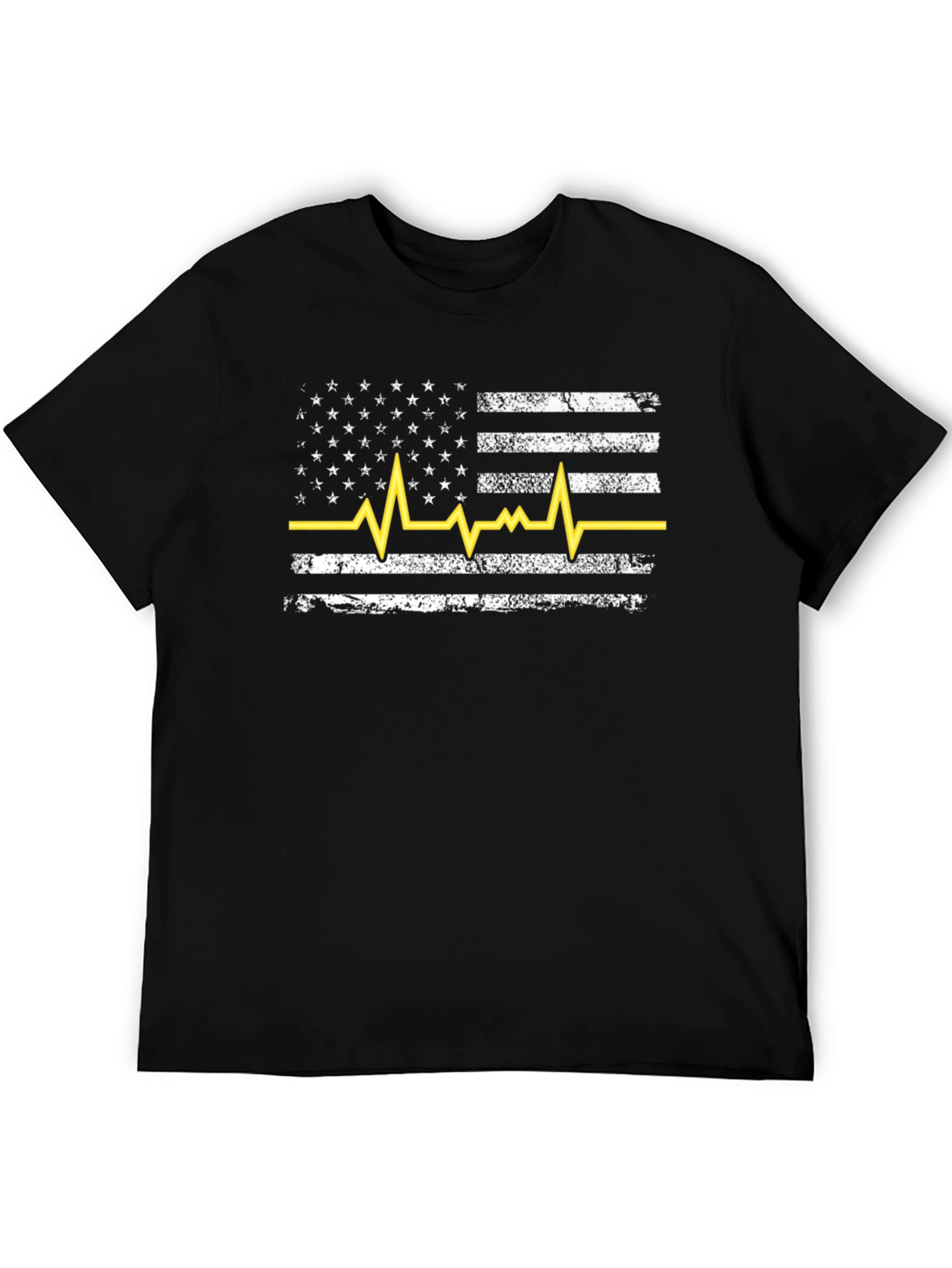 American Flag Heartbeat T-Shirt
