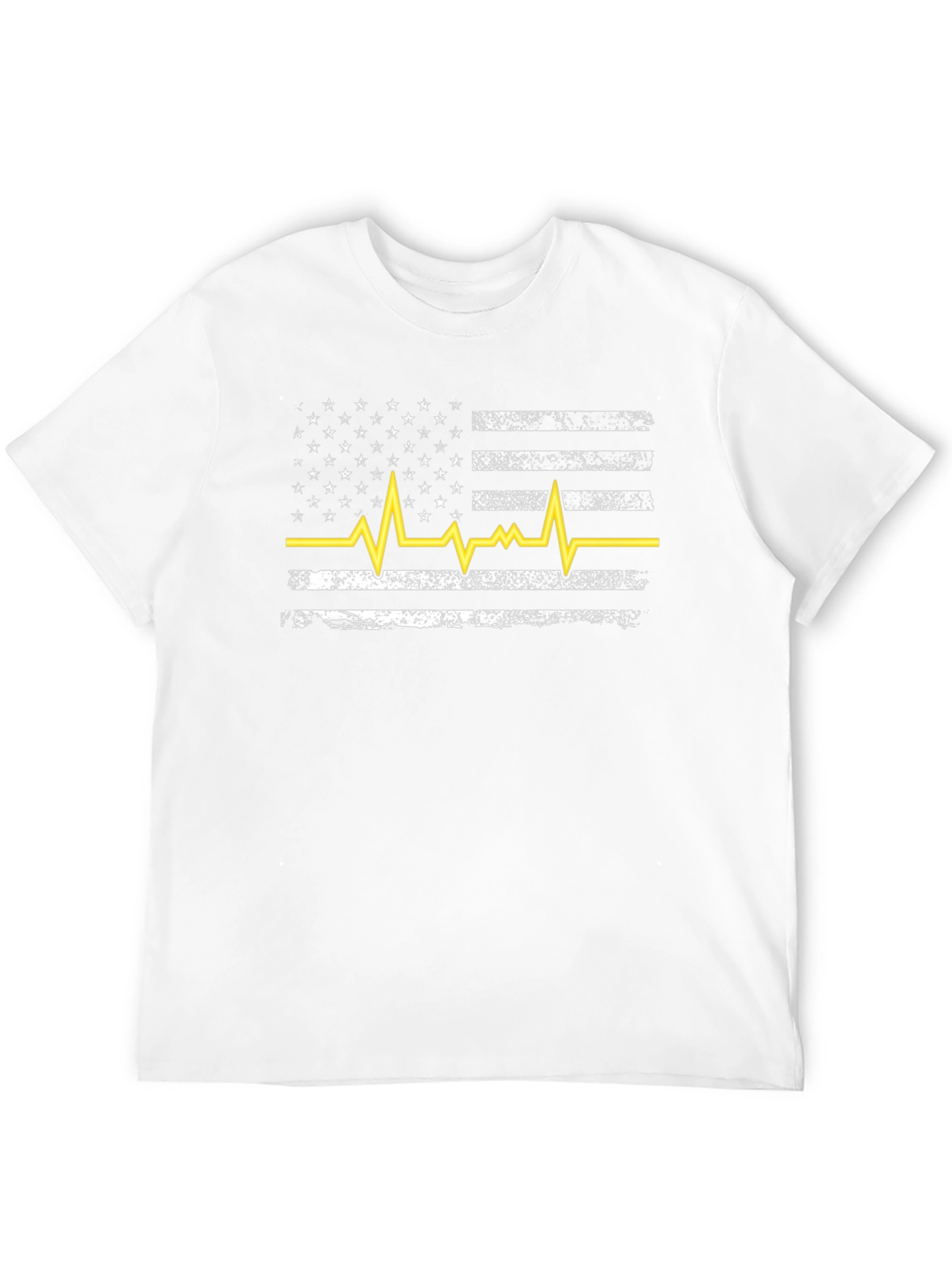 American Flag Heartbeat T-Shirt