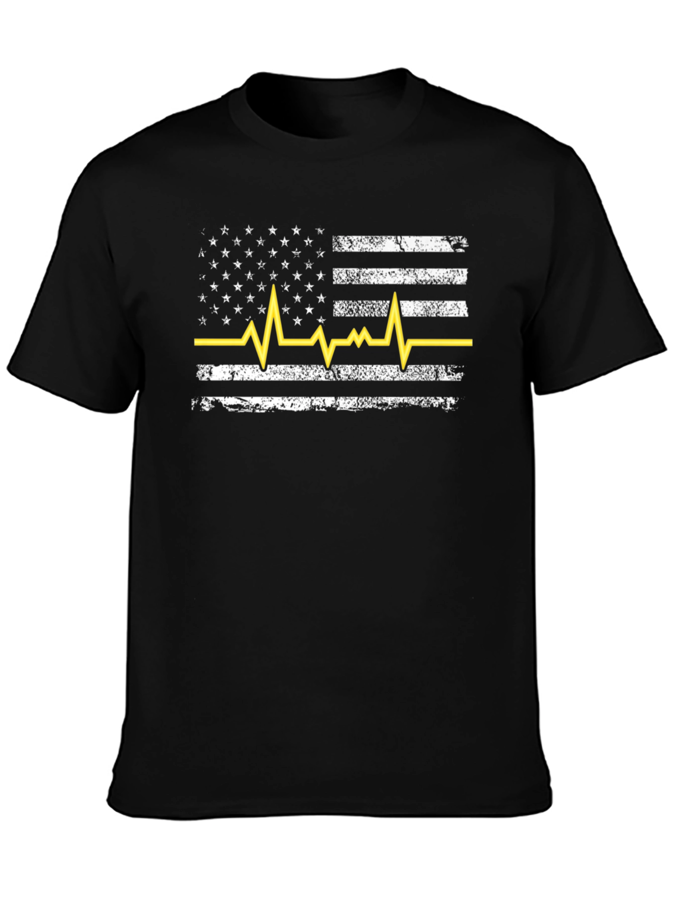 American Flag Heartbeat T-Shirt