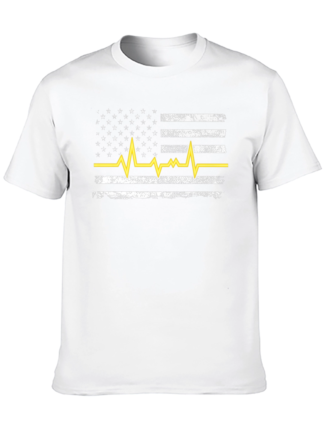 American Flag Heartbeat T-Shirt