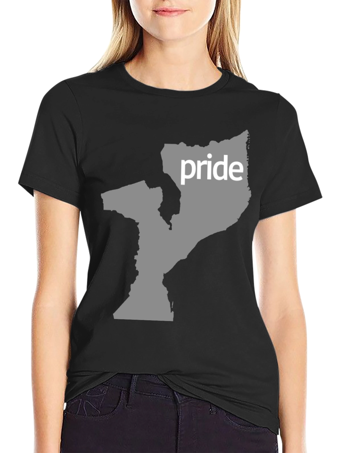 Pride Mozambique Map Graphic T-Shirt