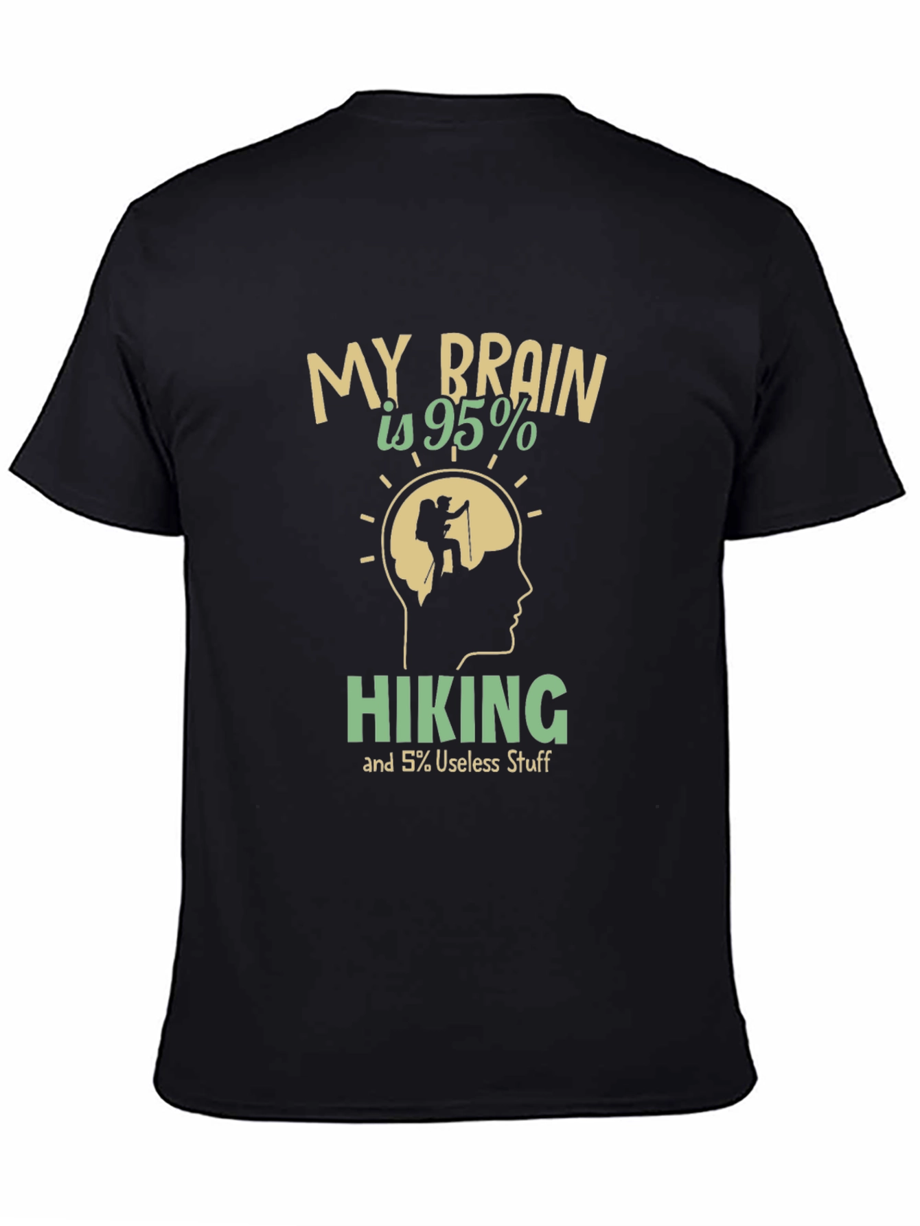 Hiking Brain Graphic Tee - Outdoors Adventure Shirt