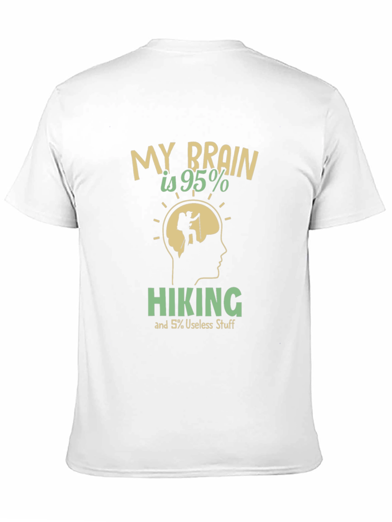 Hiking Brain Graphic Tee - Outdoors Adventure Shirt