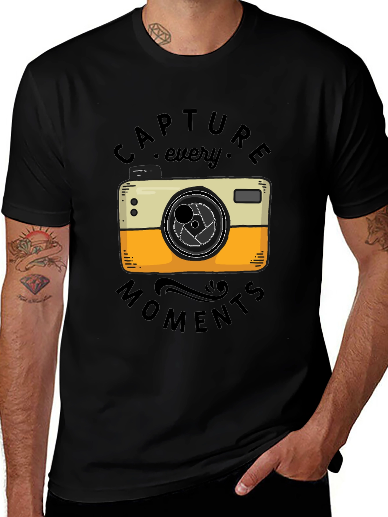 Capture Every Moment T-Shirt - Camera Graphic Tee