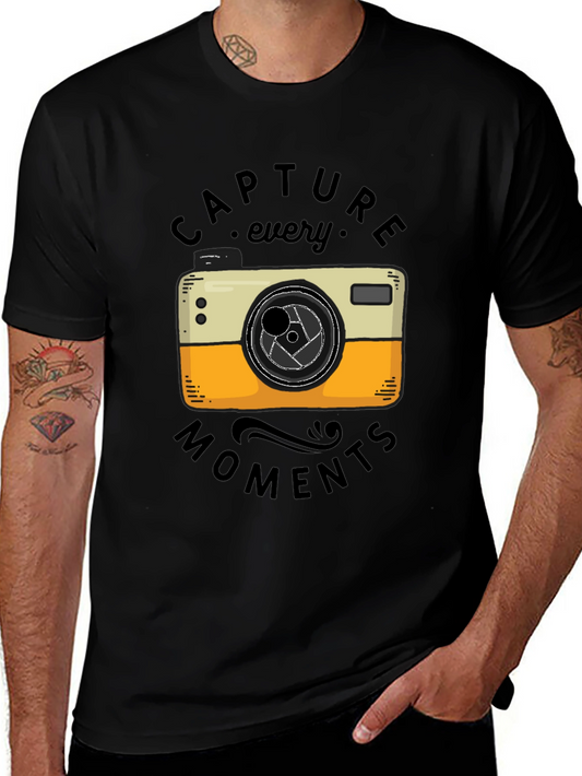 Capture Every Moment T-Shirt - Camera Graphic Tee