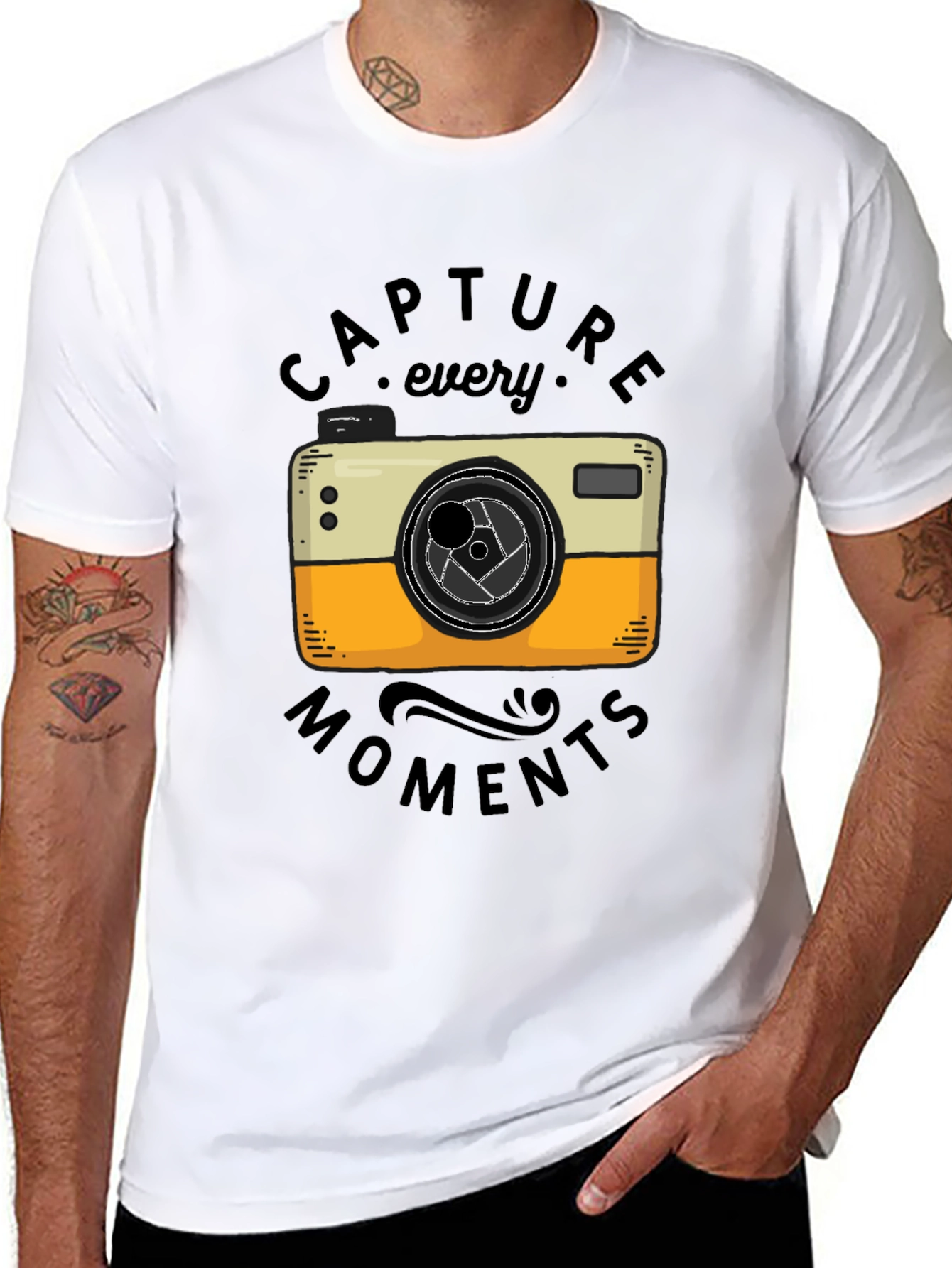 Capture Every Moment T-Shirt - Camera Graphic Tee