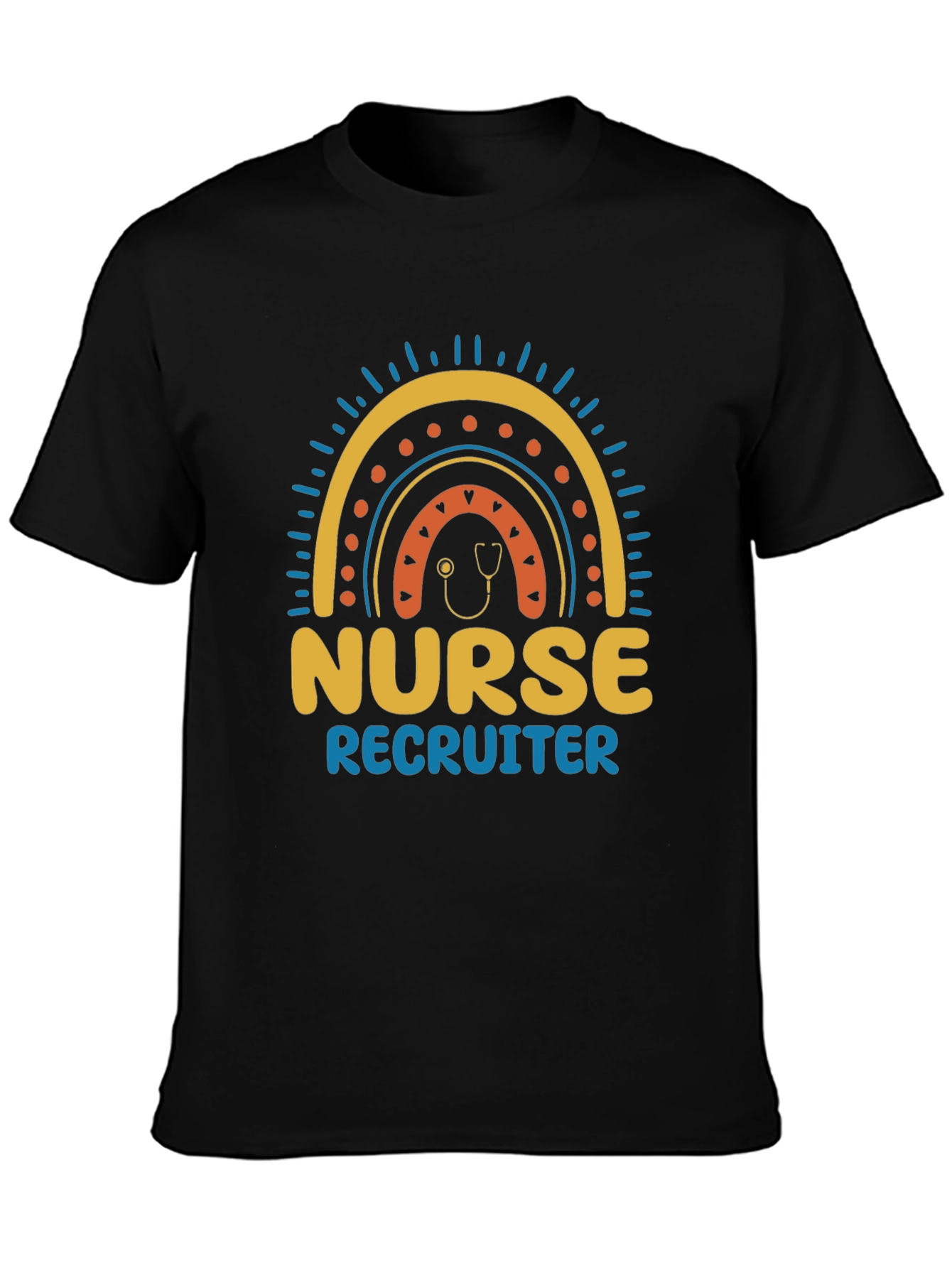 Nurse Recruiter Rainbow Graphic T-Shirt