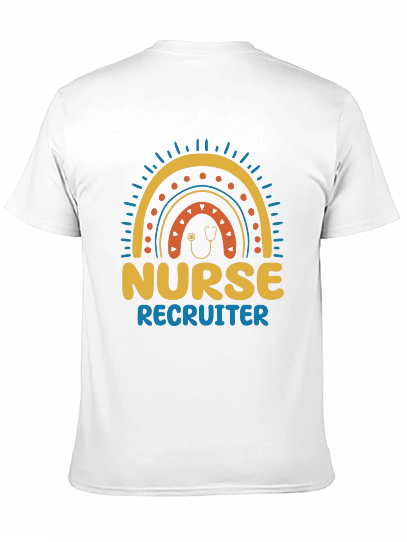 Nurse Recruiter Rainbow Graphic T-Shirt