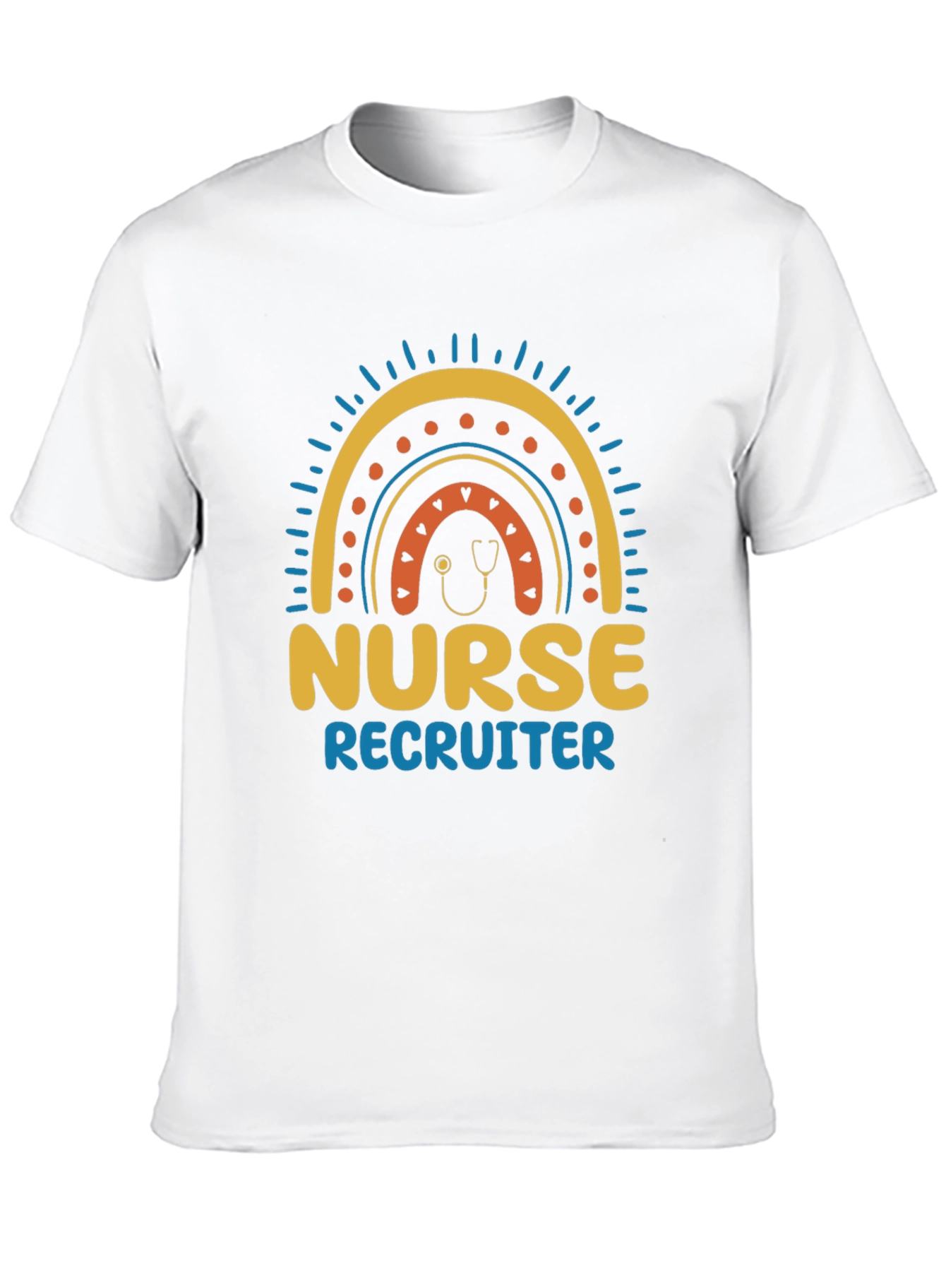 Nurse Recruiter Rainbow Graphic T-Shirt