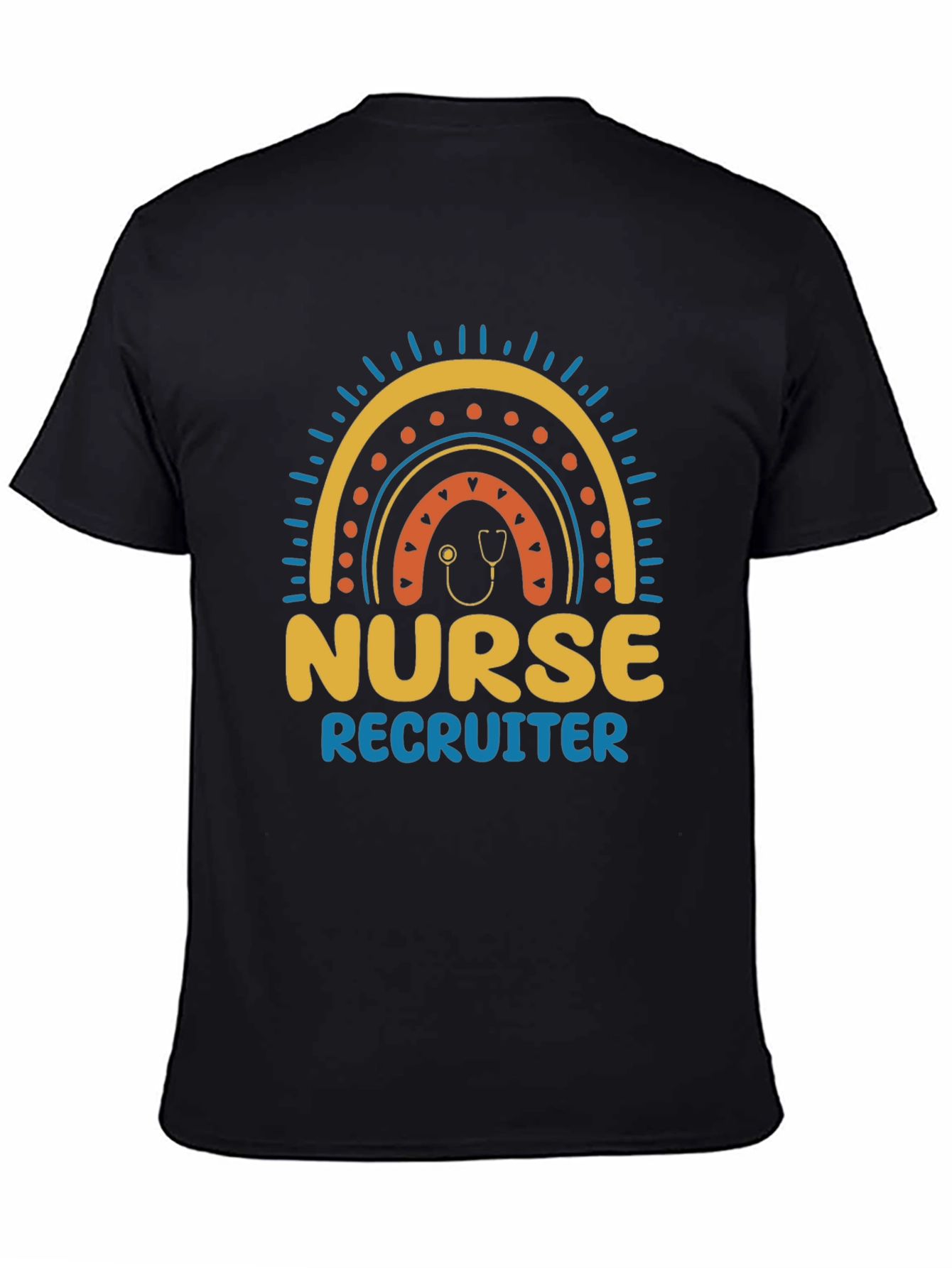 Nurse Recruiter Rainbow Graphic T-Shirt
