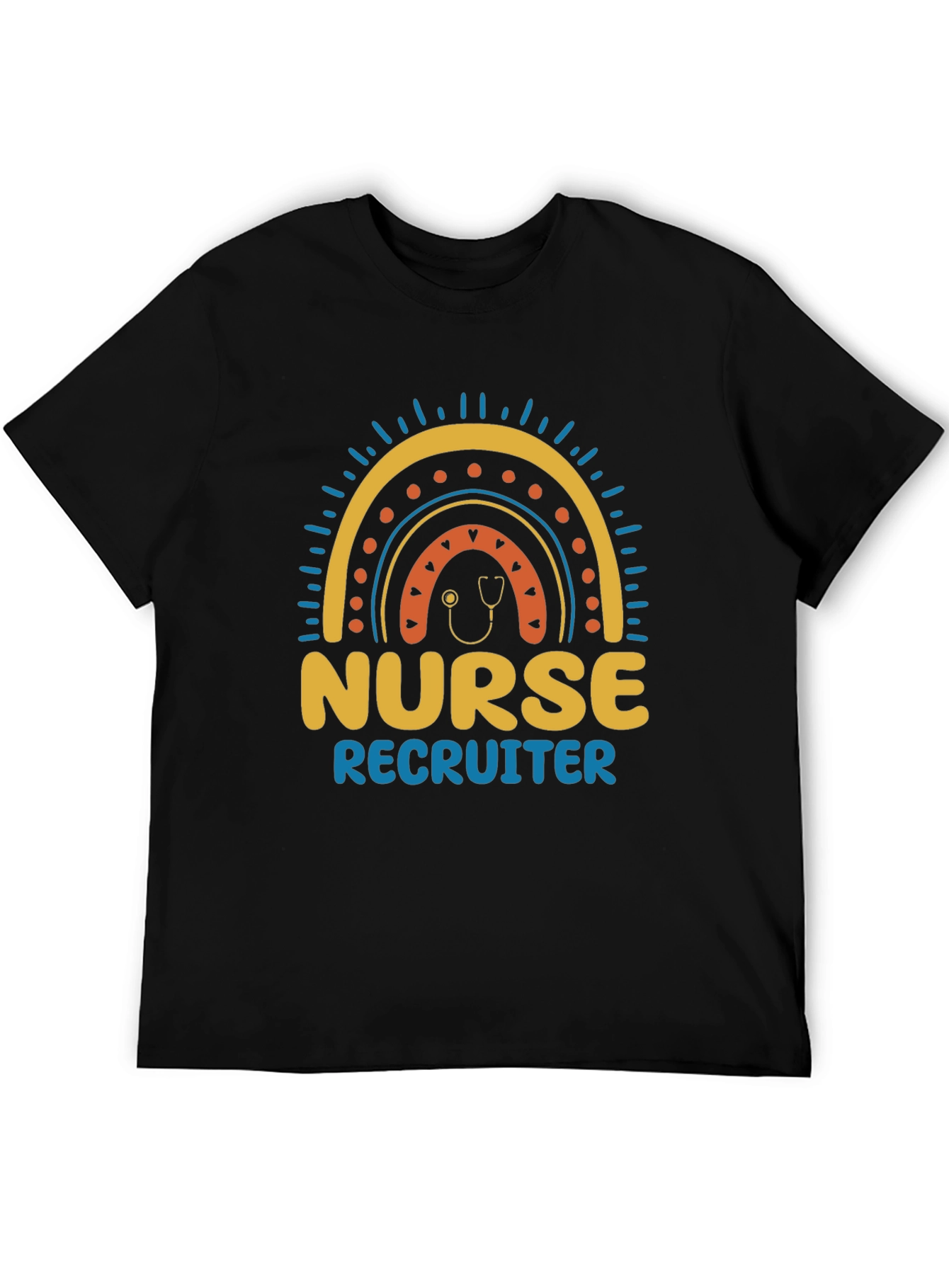 Nurse Recruiter Rainbow Graphic T-Shirt