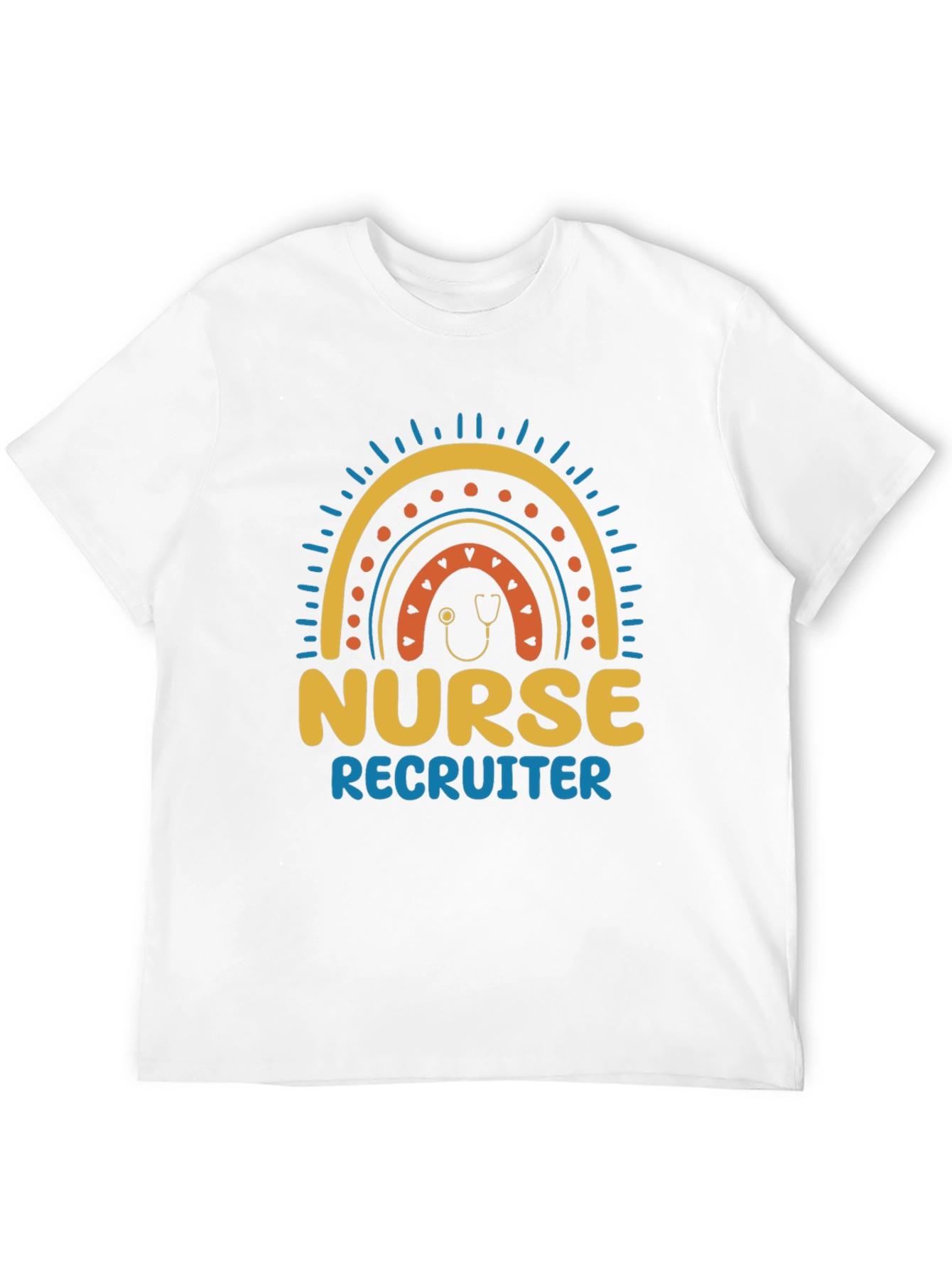 Nurse Recruiter Rainbow Graphic T-Shirt