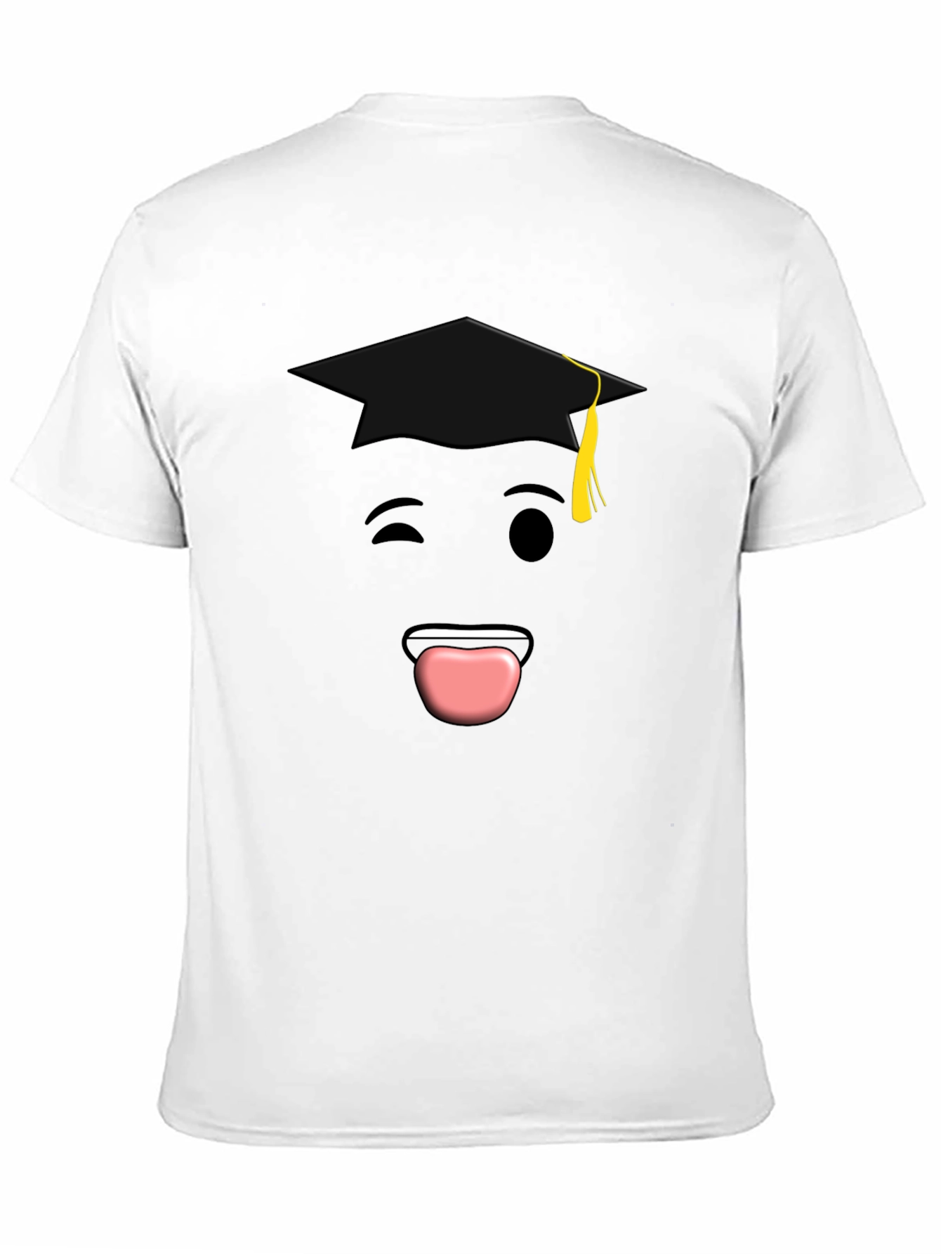 Graduation Emoji T-Shirt - Black Cotton Tee