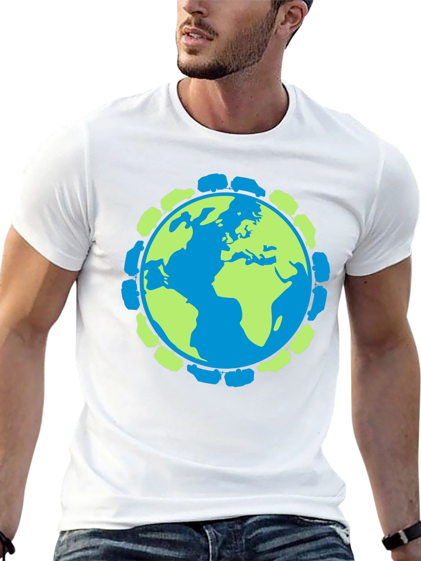 Earth & Trucks Graphic T-Shirt - Black