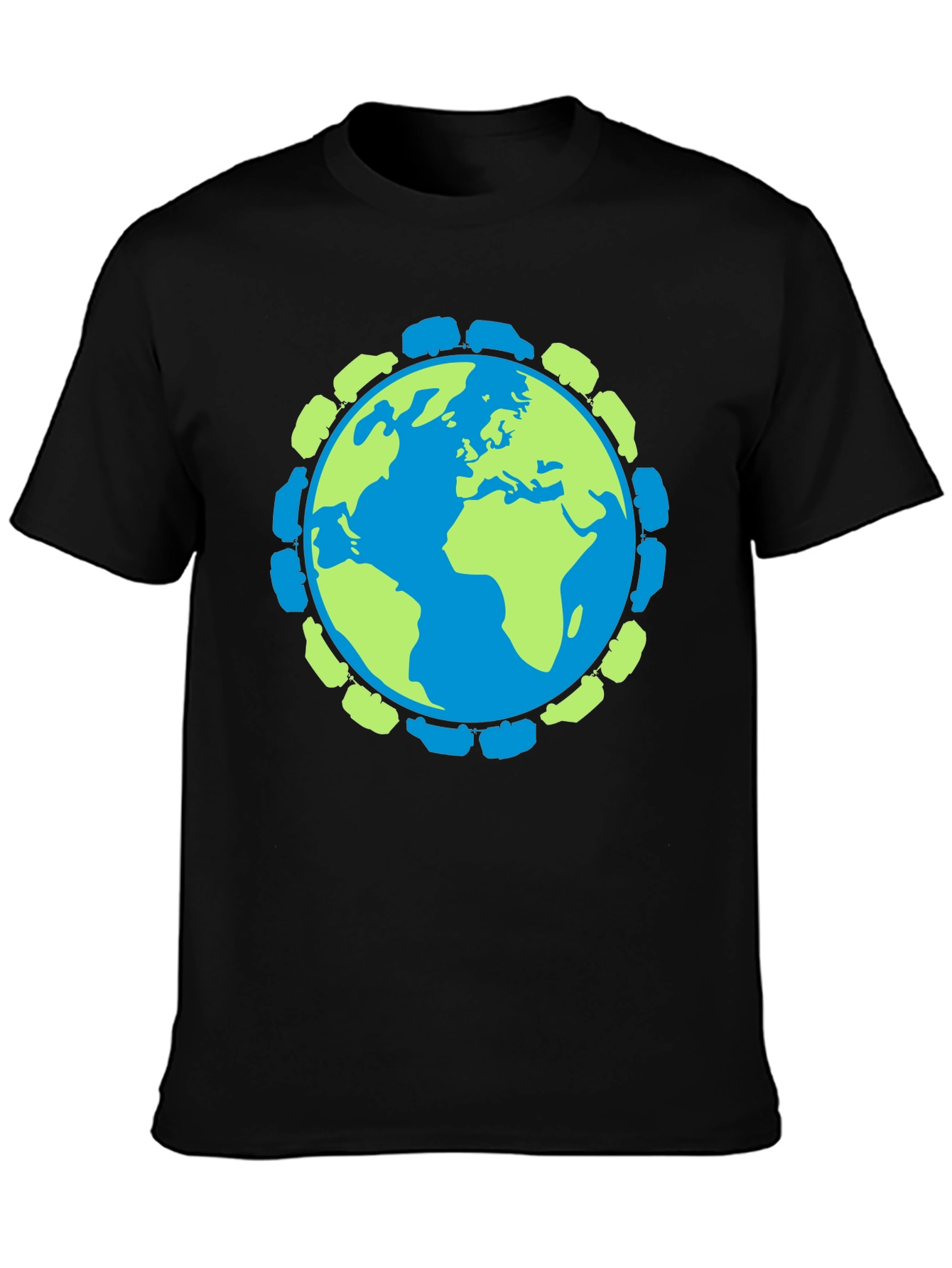 Earth & Trucks Graphic T-Shirt - Black