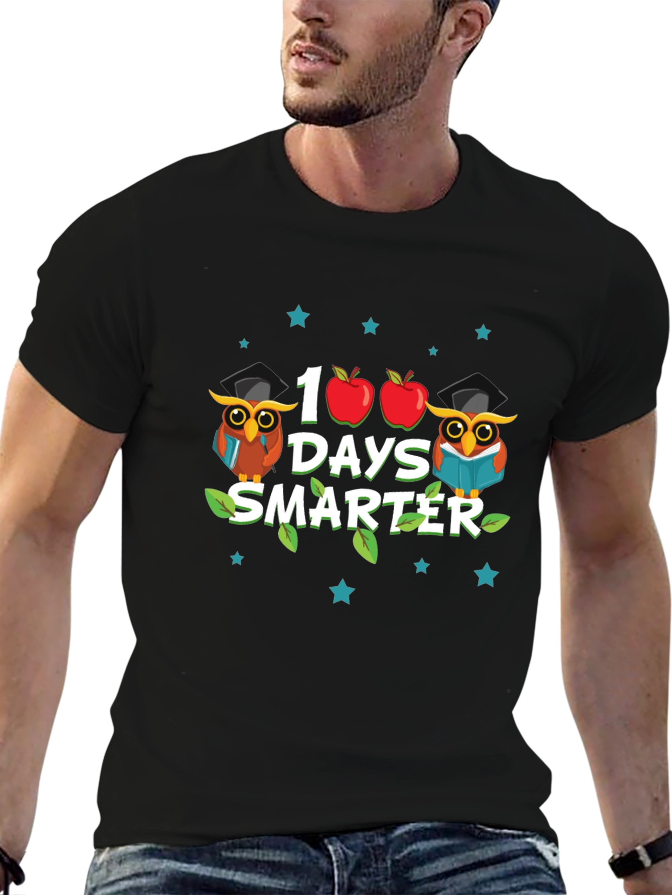100 Days Smarter Owl Teacher T-Shirt