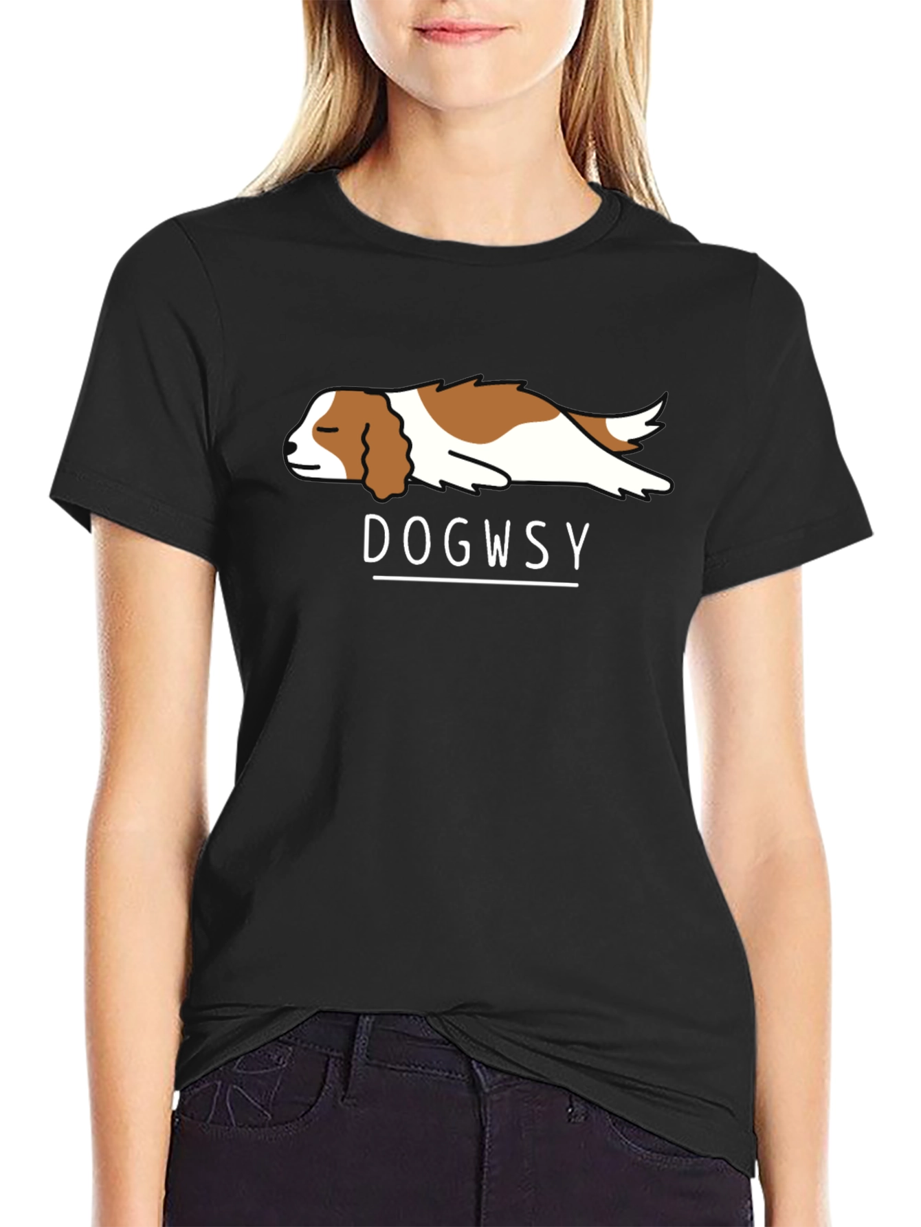 Dogwsy T-Shirt - Casual Black Tee