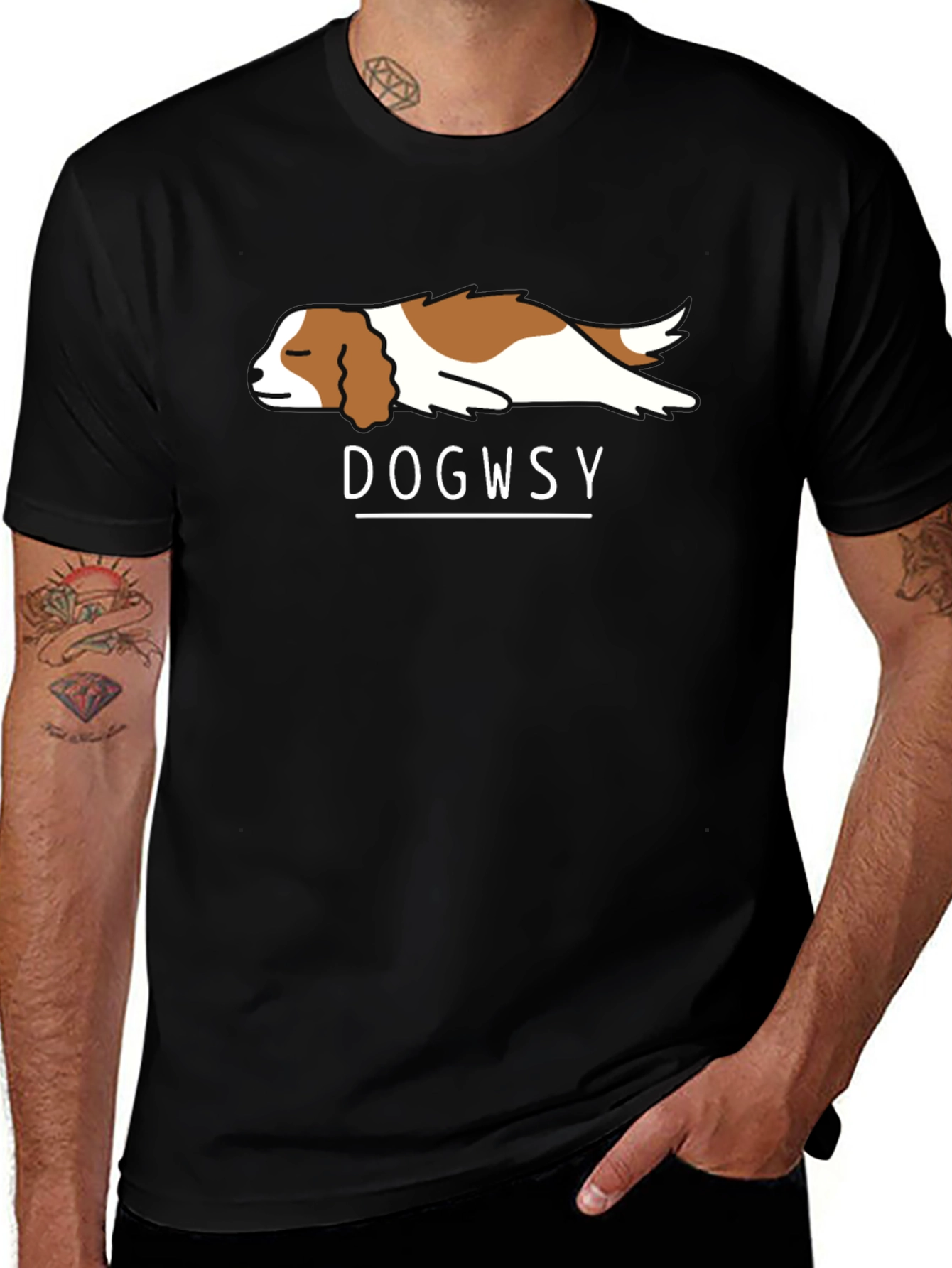 Dogwsy T-Shirt - Casual Black Tee