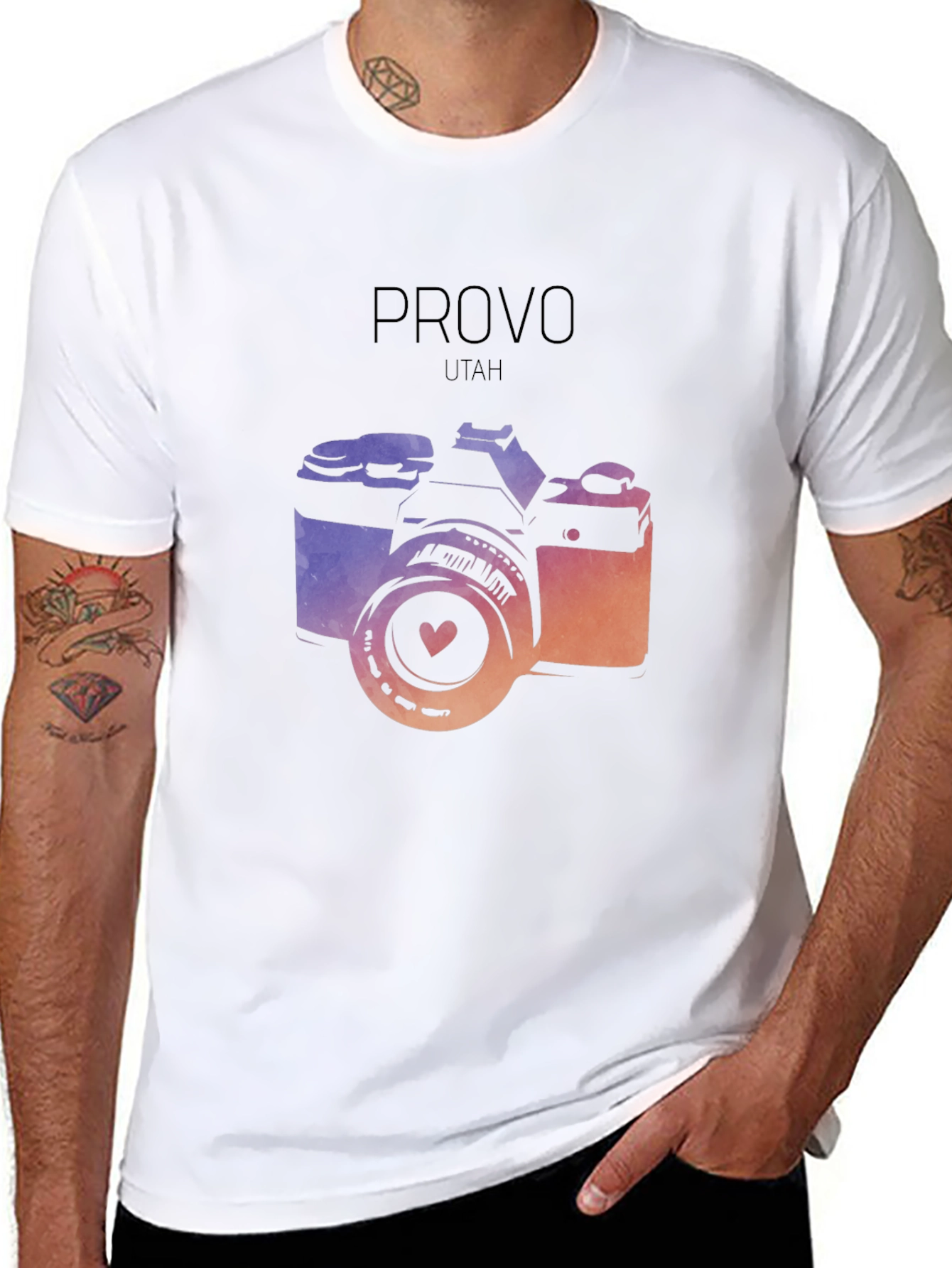 Provo Utah Camera Graphic T-Shirt