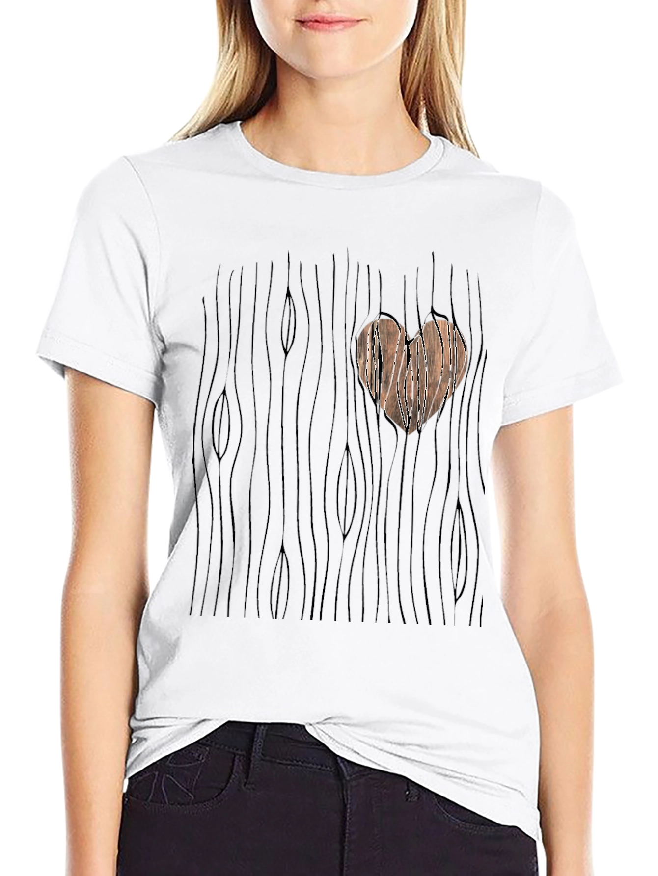 Heart Wood Graphic T-Shirt