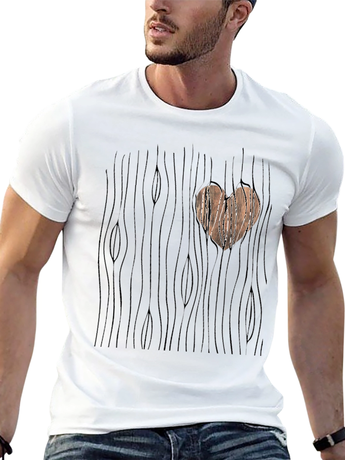Heart Wood Graphic T-Shirt