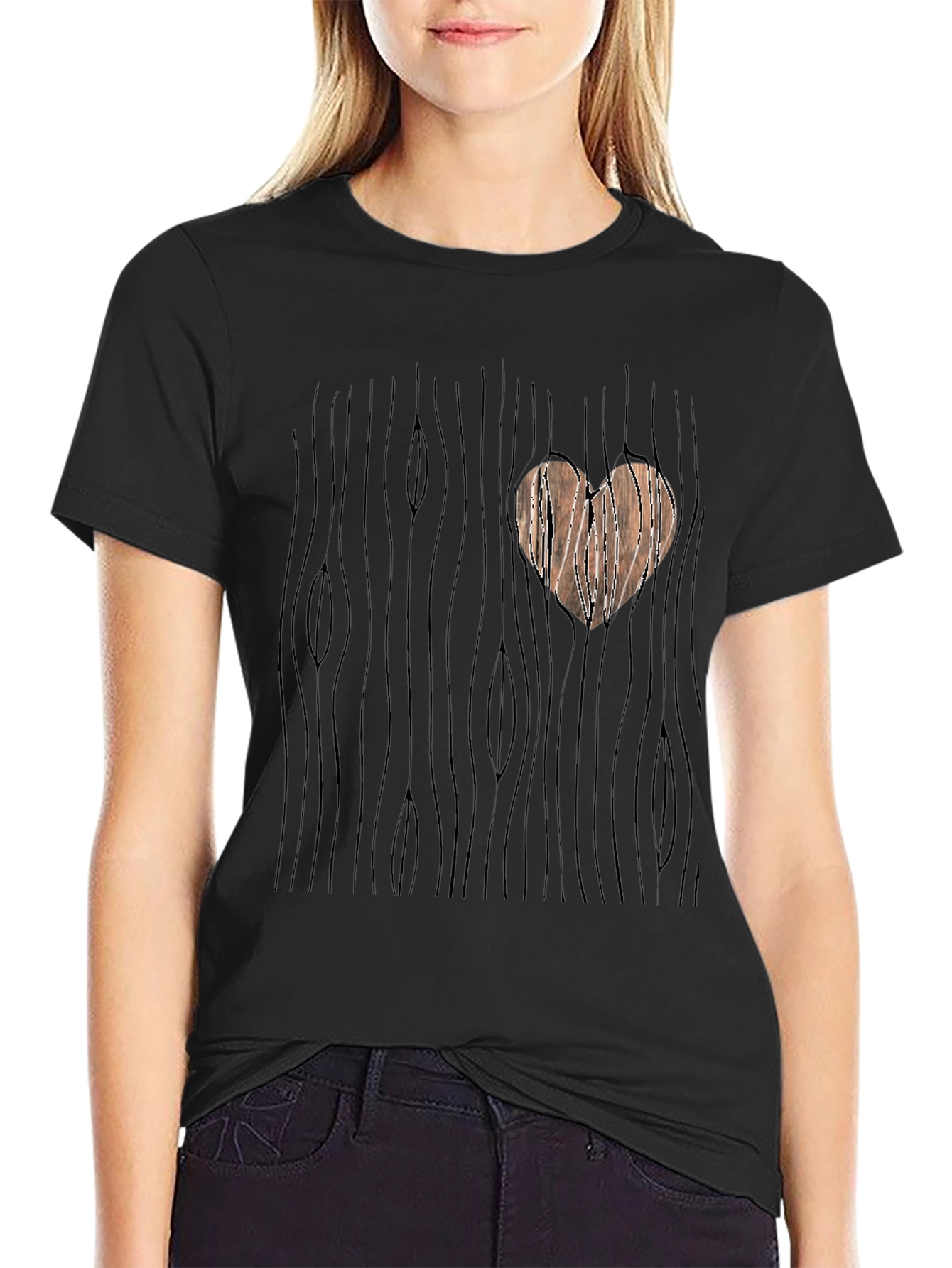 Heart Wood Graphic T-Shirt