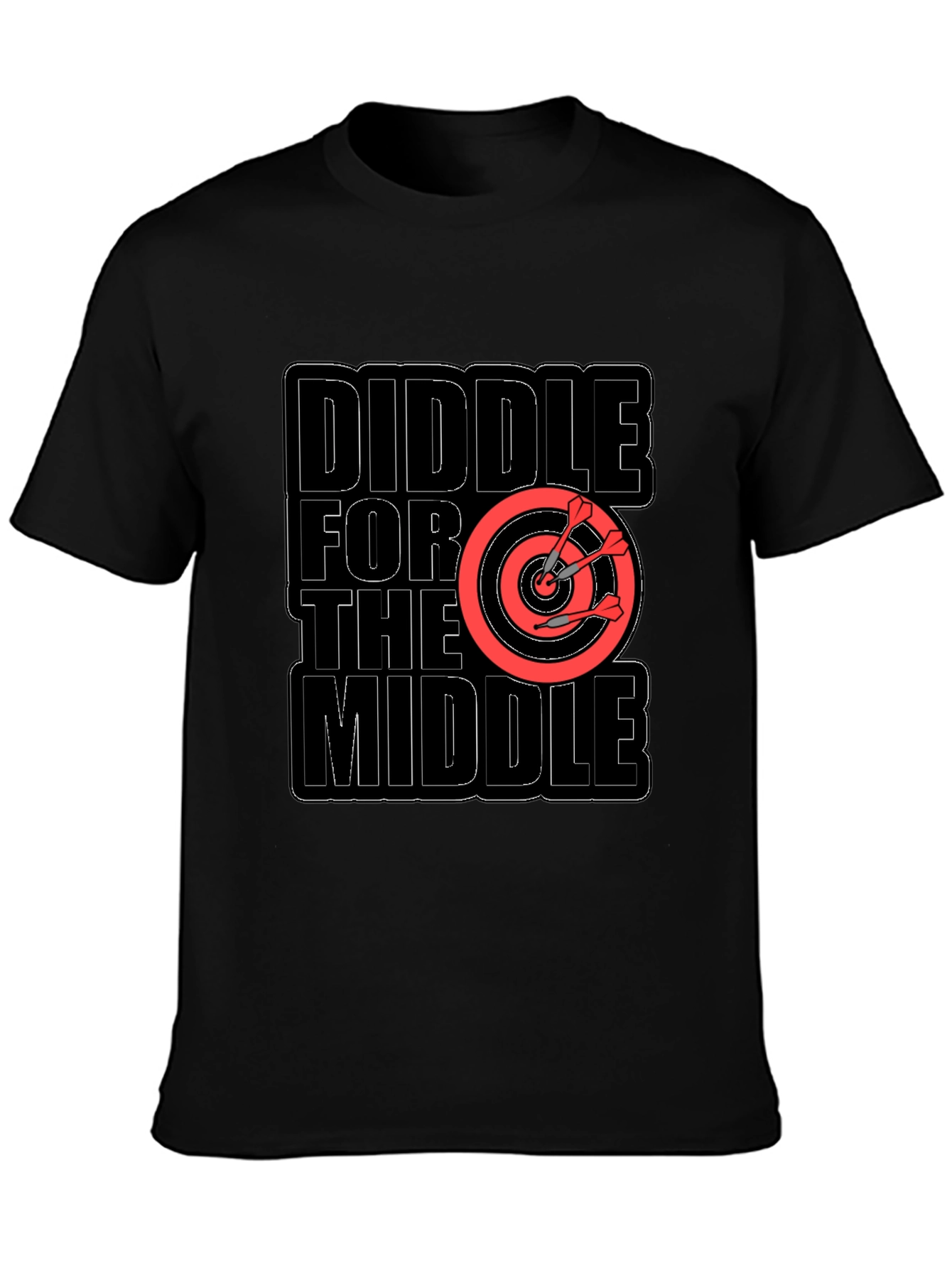 Diddle for the Middle T-Shirt Darts Target