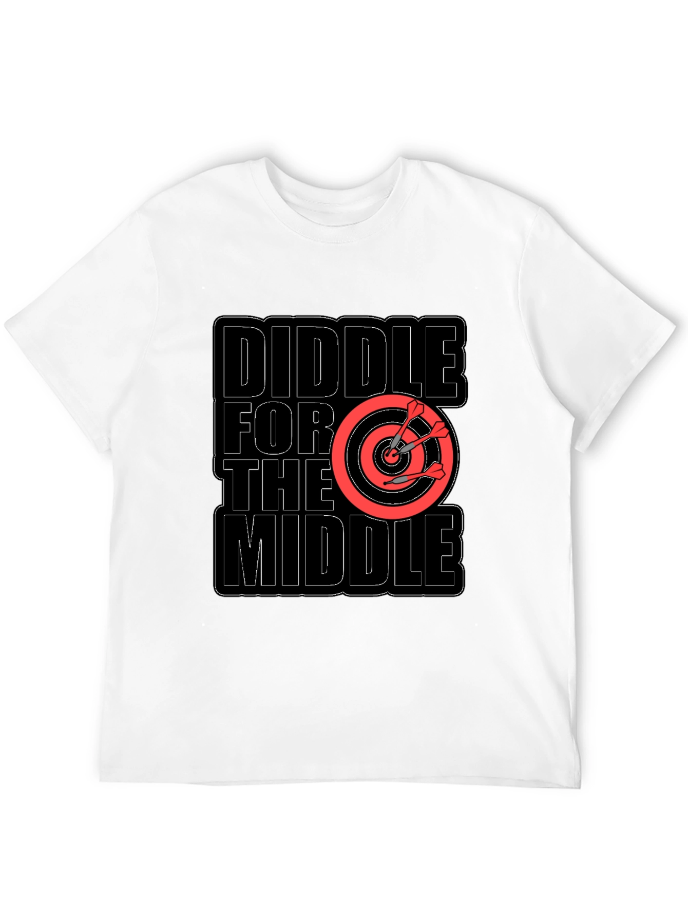 Diddle for the Middle T-Shirt Darts Target