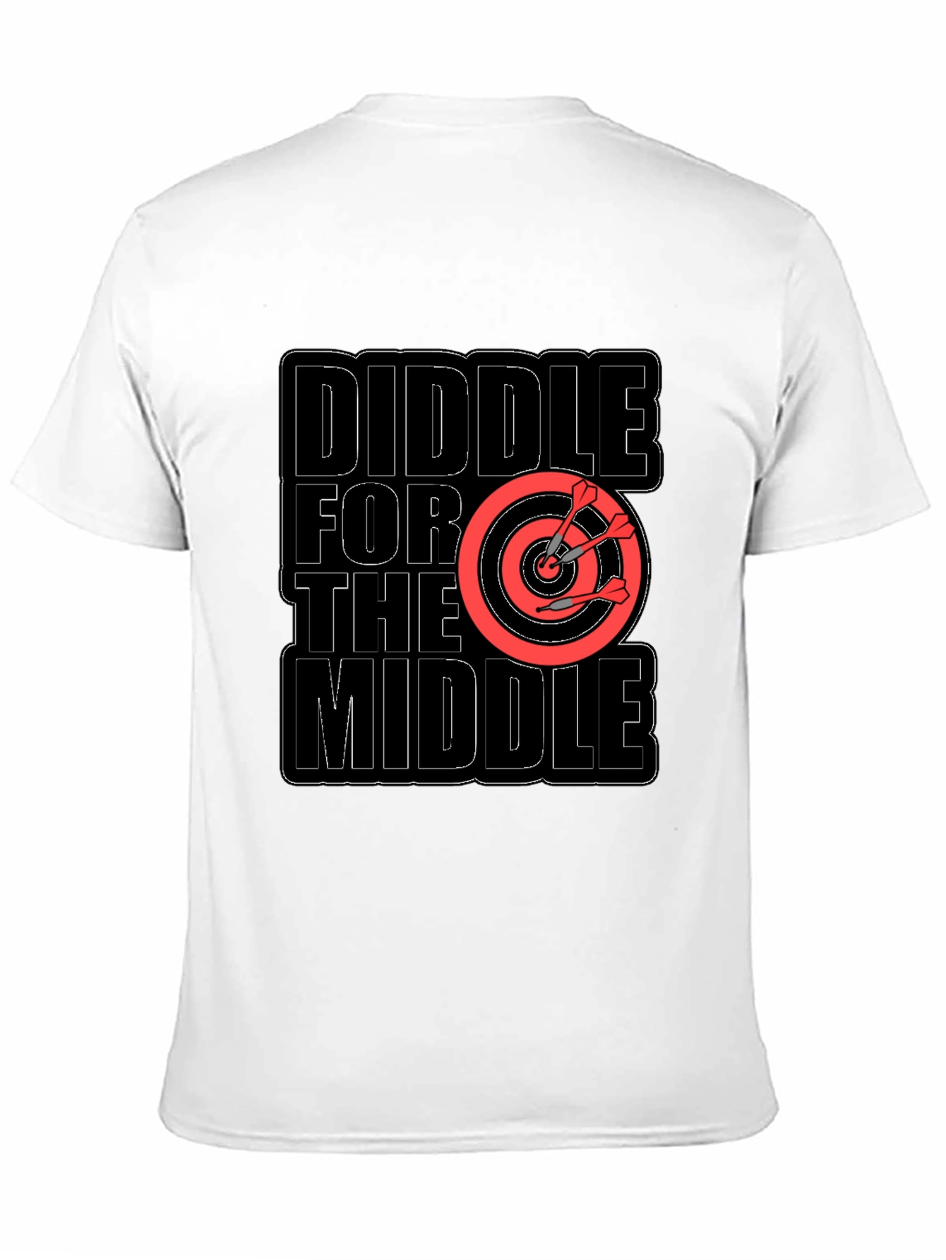 Diddle for the Middle T-Shirt Darts Target