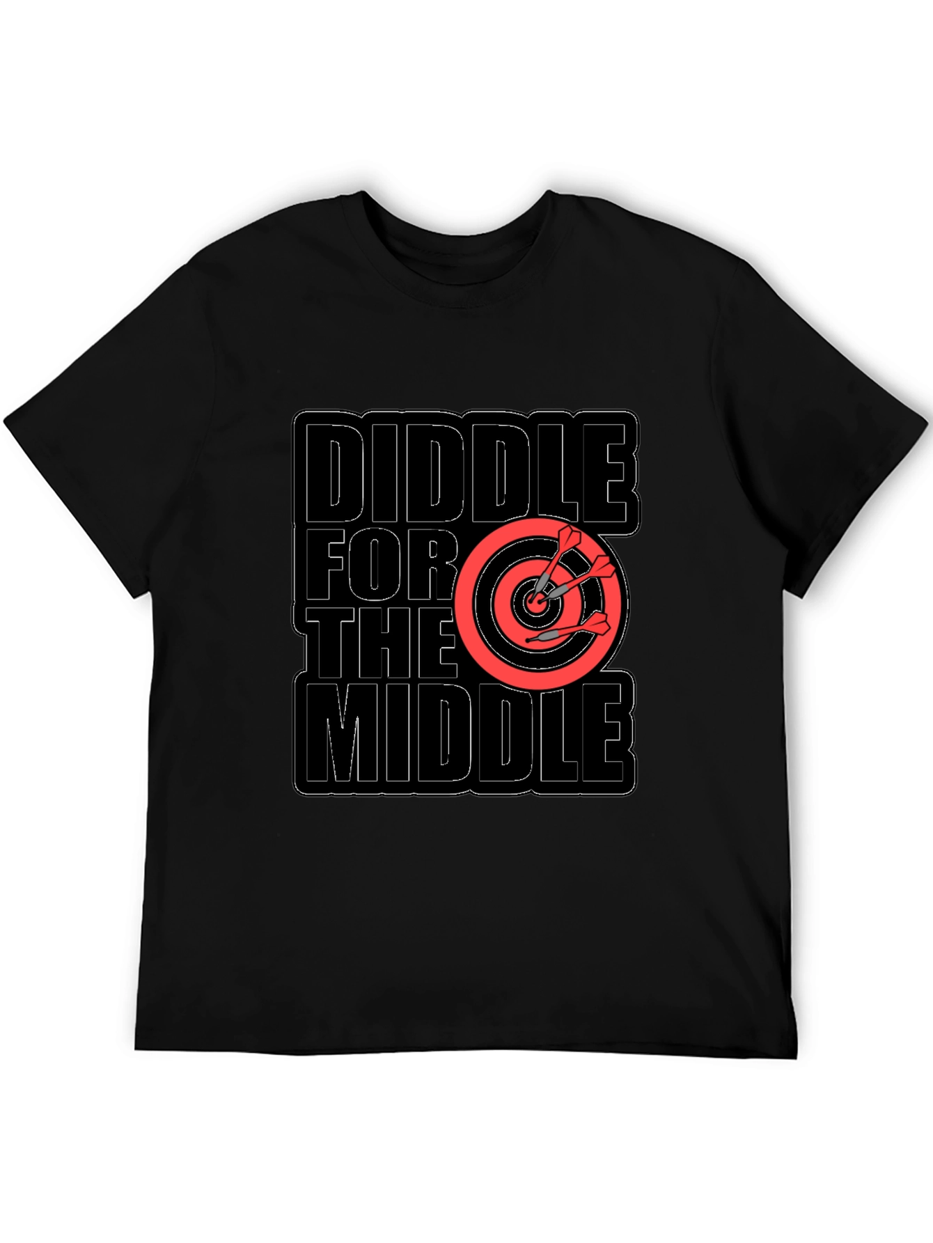 Diddle for the Middle T-Shirt Darts Target