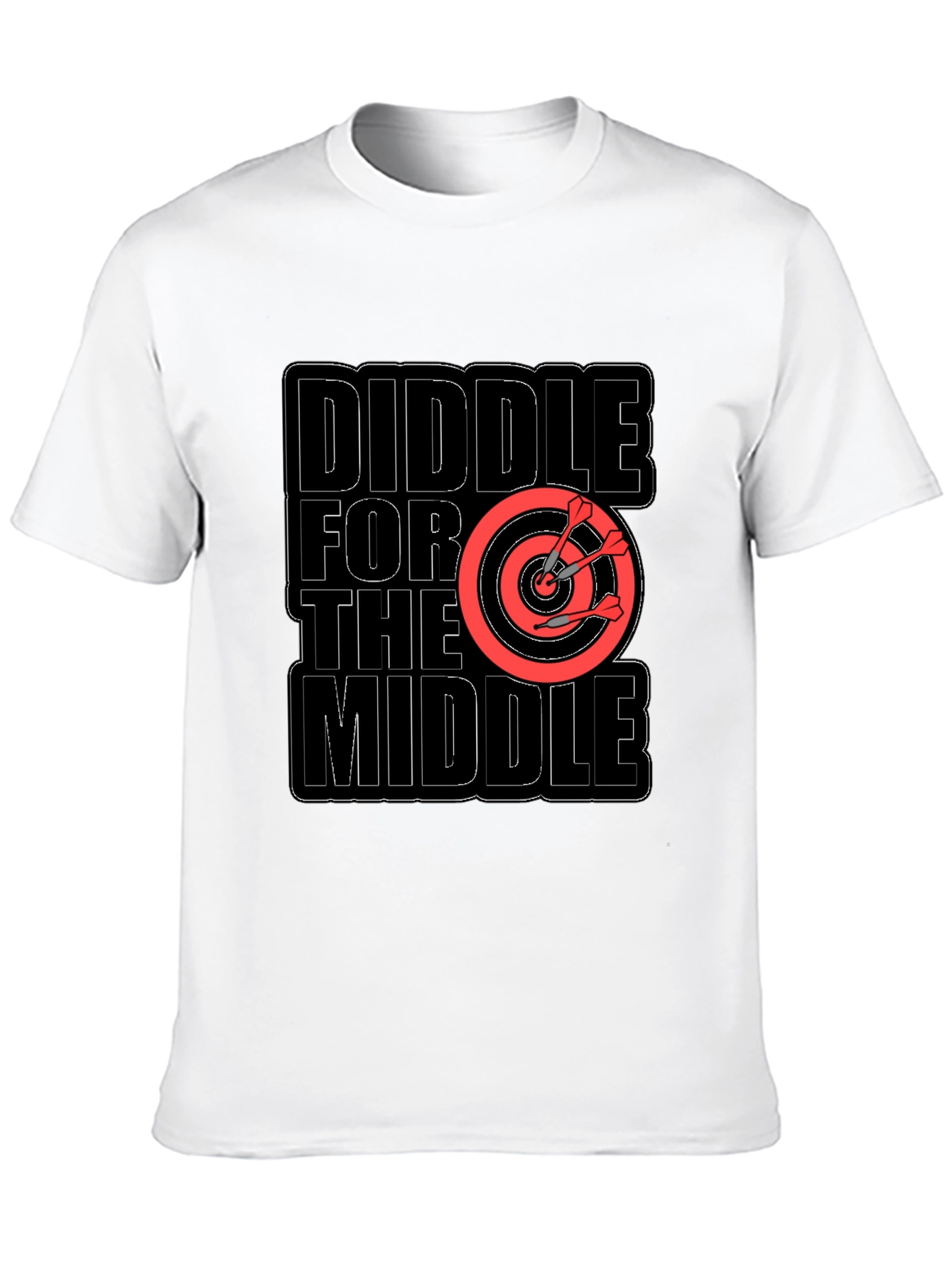 Diddle for the Middle T-Shirt Darts Target