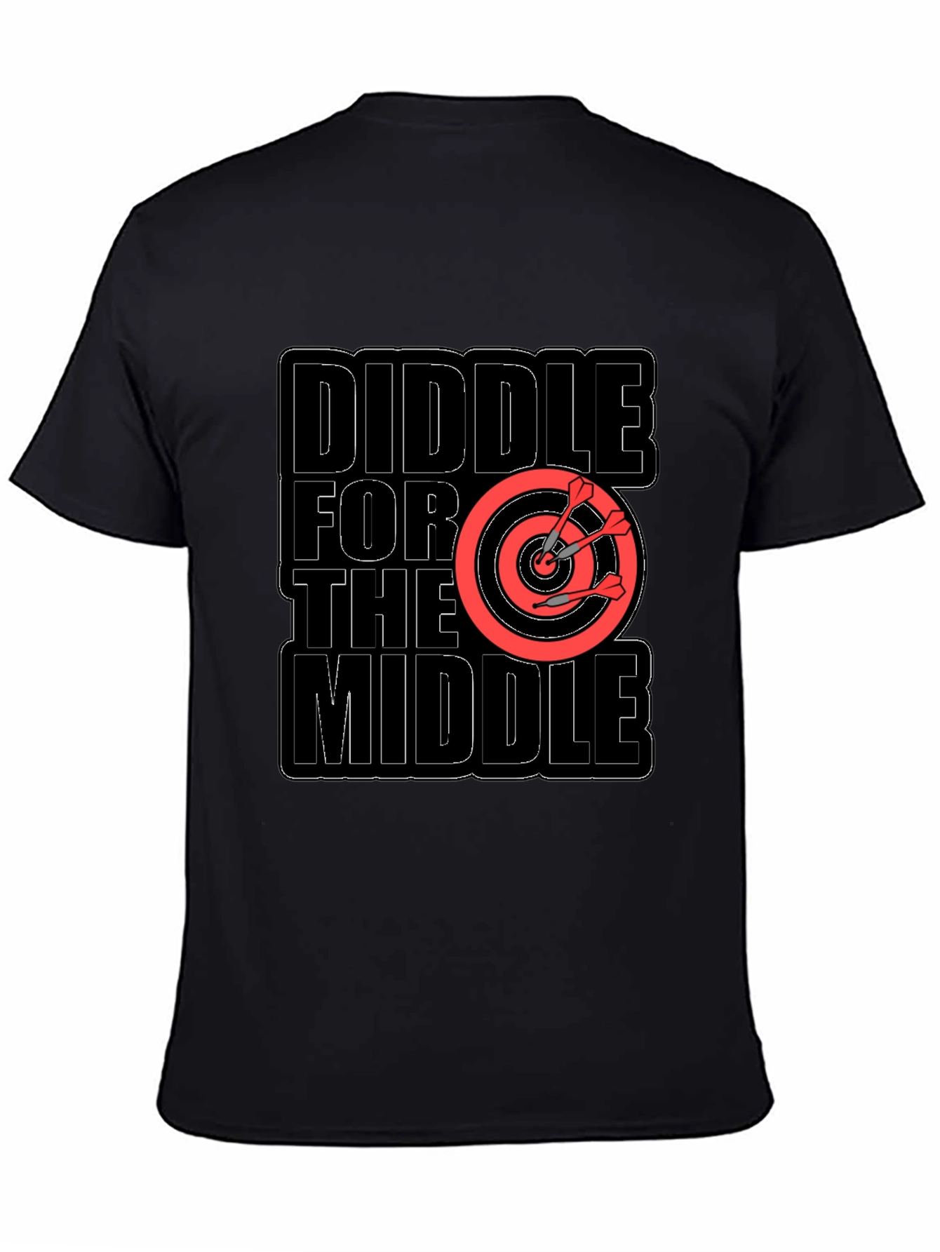 Diddle for the Middle T-Shirt Darts Target