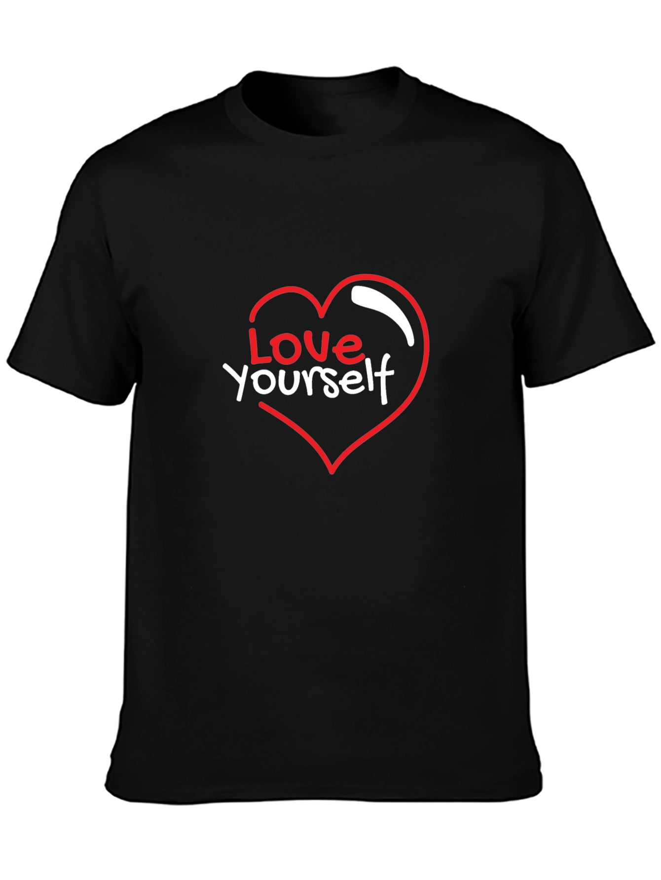 Love Yourself Graphic Black T-Shirt