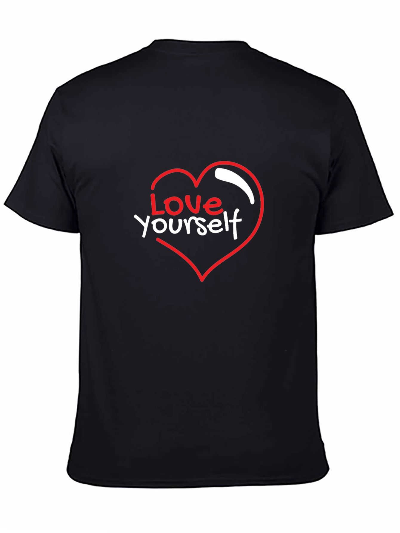 Love Yourself Graphic Black T-Shirt